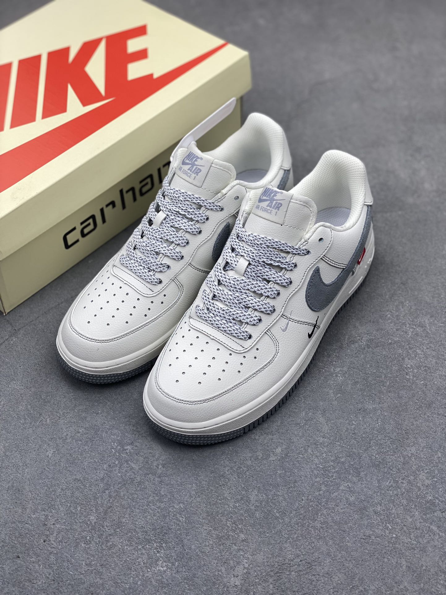 Nike Air Force 1 Low Carhartt White Grey Sneakers - Size 36-45 9 i1714857392 1479 2