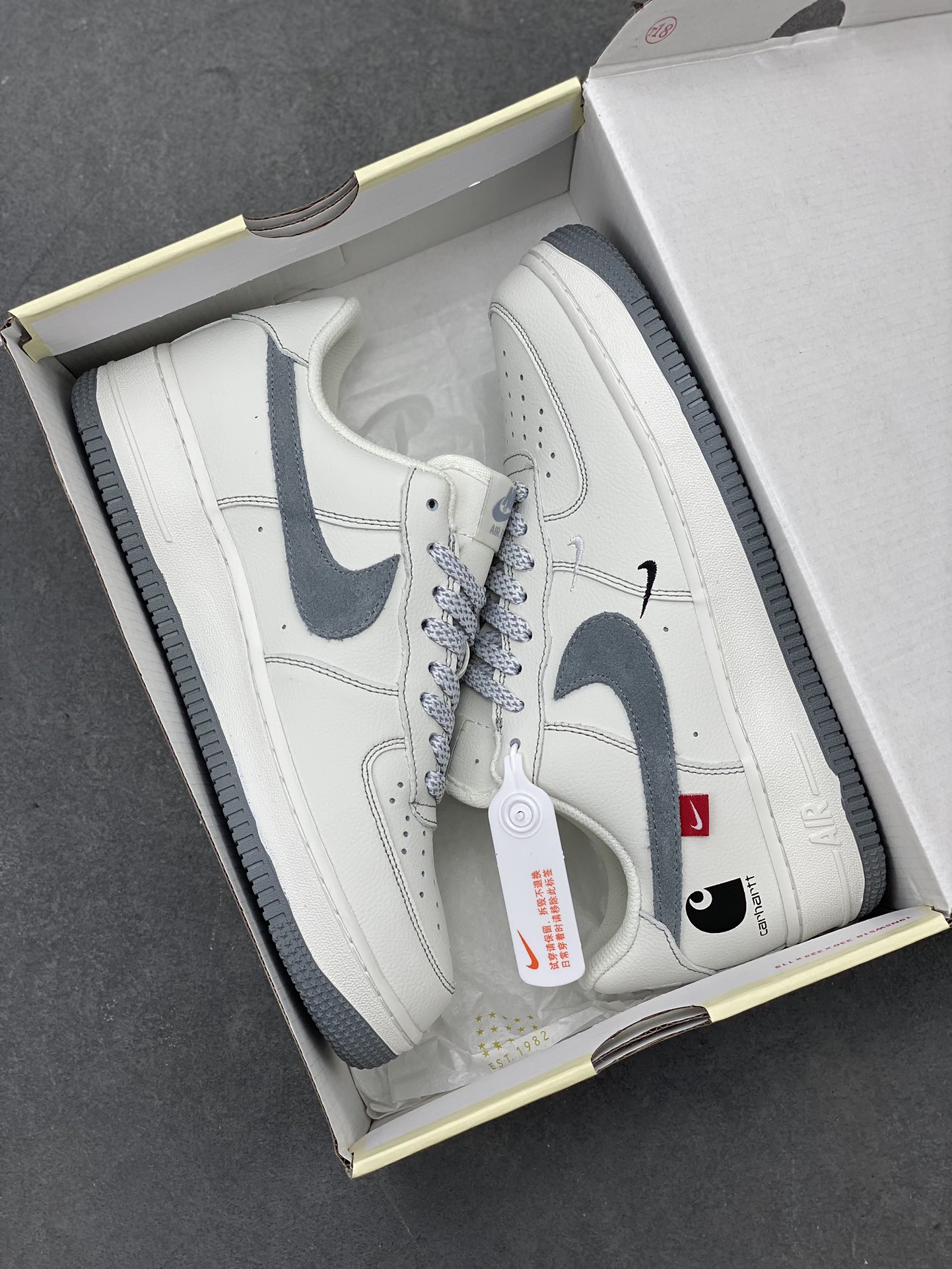 Nike Air Force 1 Low Carhartt White Grey Sneakers - Size 36-45 10 i1714857392 6083 7