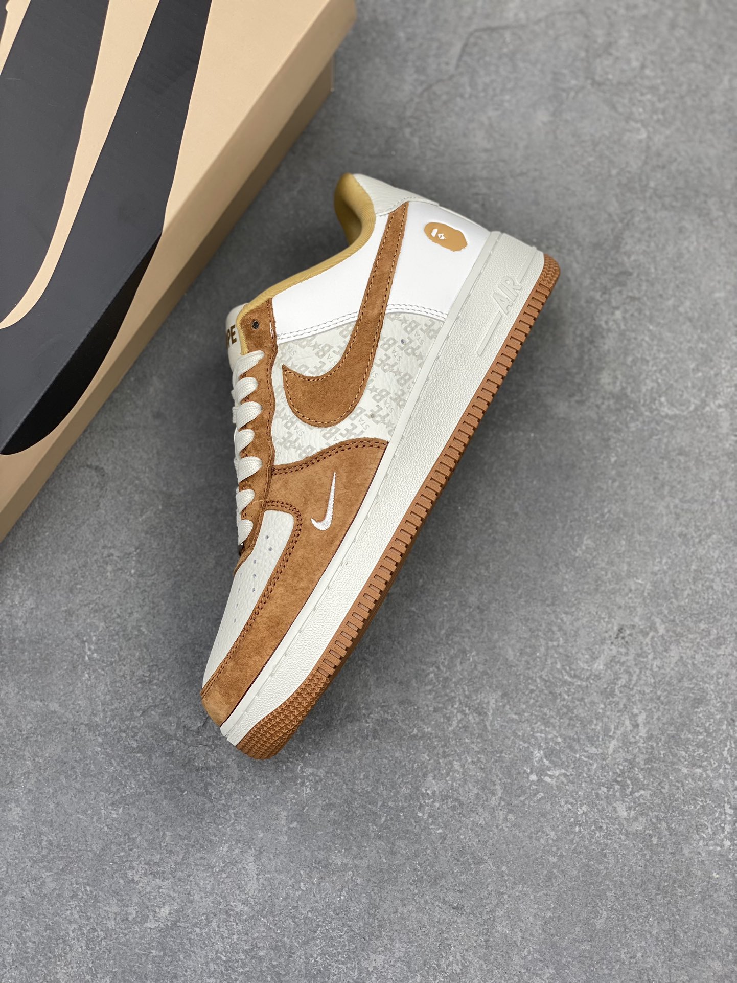 Nike Air Force 1 '07 Low BAPE Collab Cream/Brown Sneakers - Limited Edition 8 i1714942973 9724 5