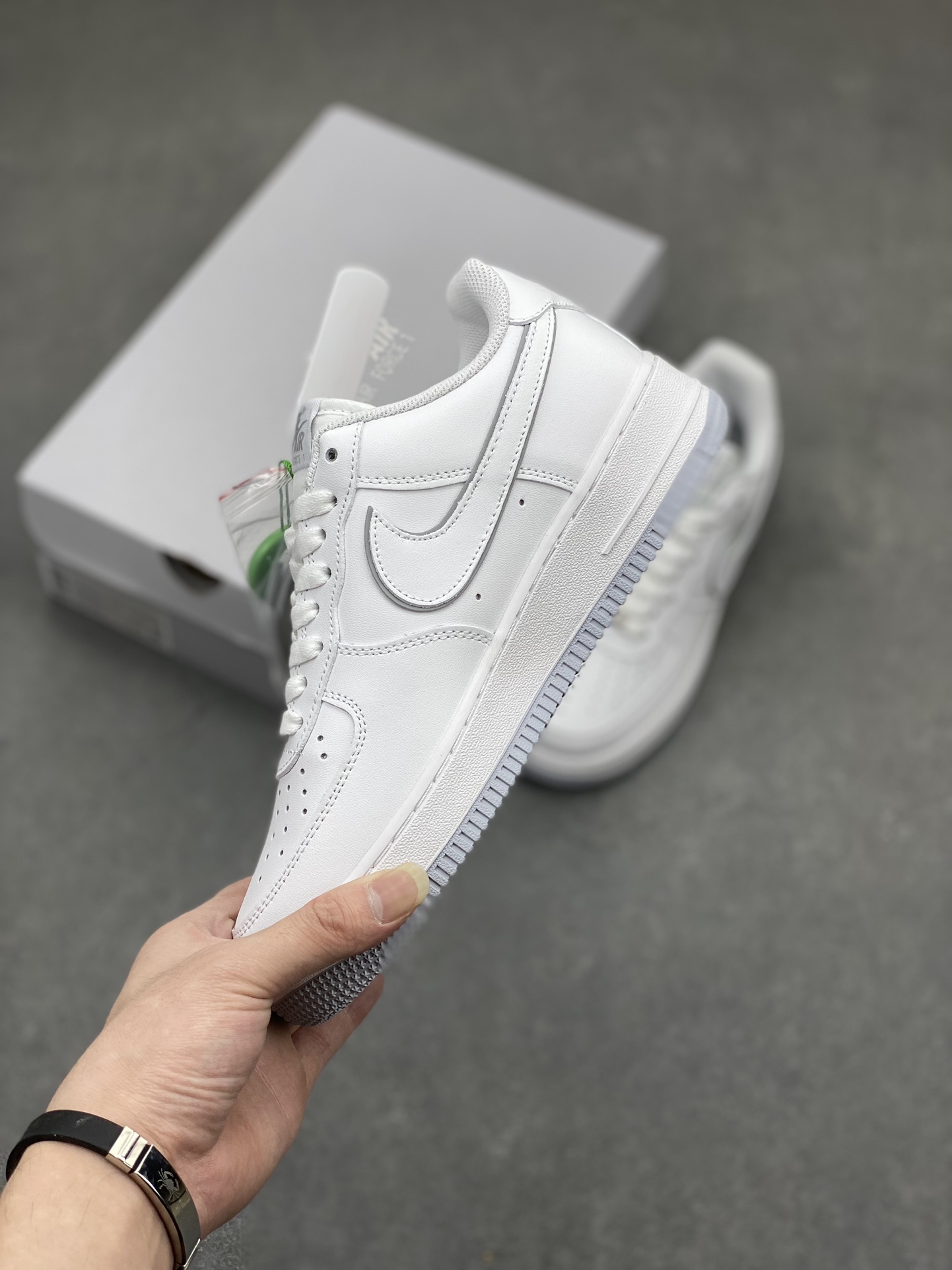 Nike Air Force 1 Low White Grey Edge - Lifetime Warranty & Air Cushion 4 i1714943296 6154 8