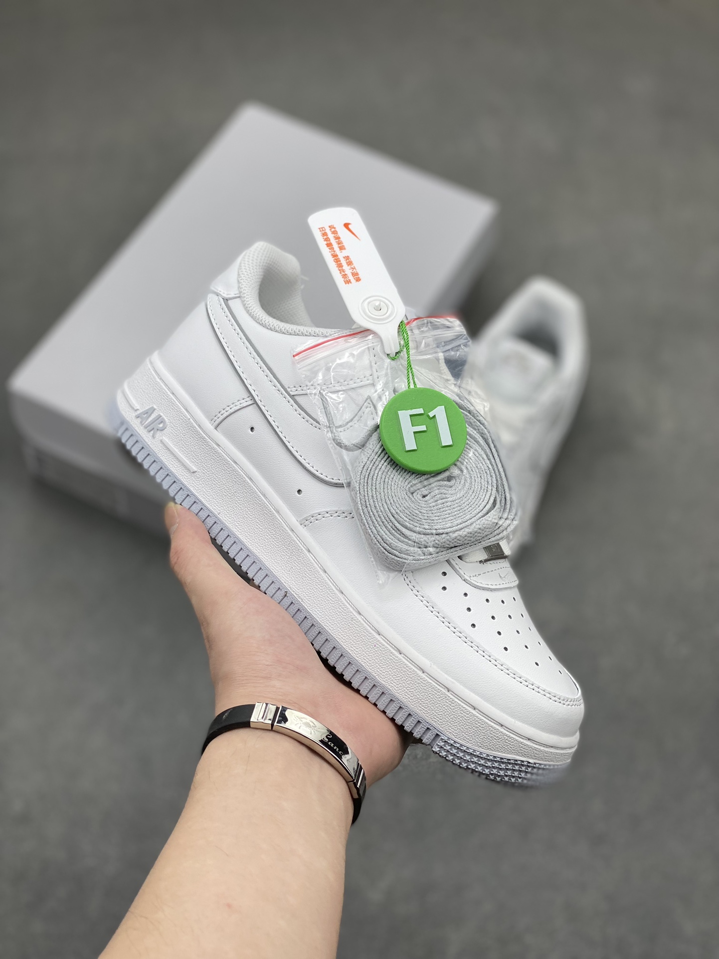 Nike Air Force 1 Low White Grey Edge - Lifetime Warranty & Air Cushion 2 i1714943296 6494 7
