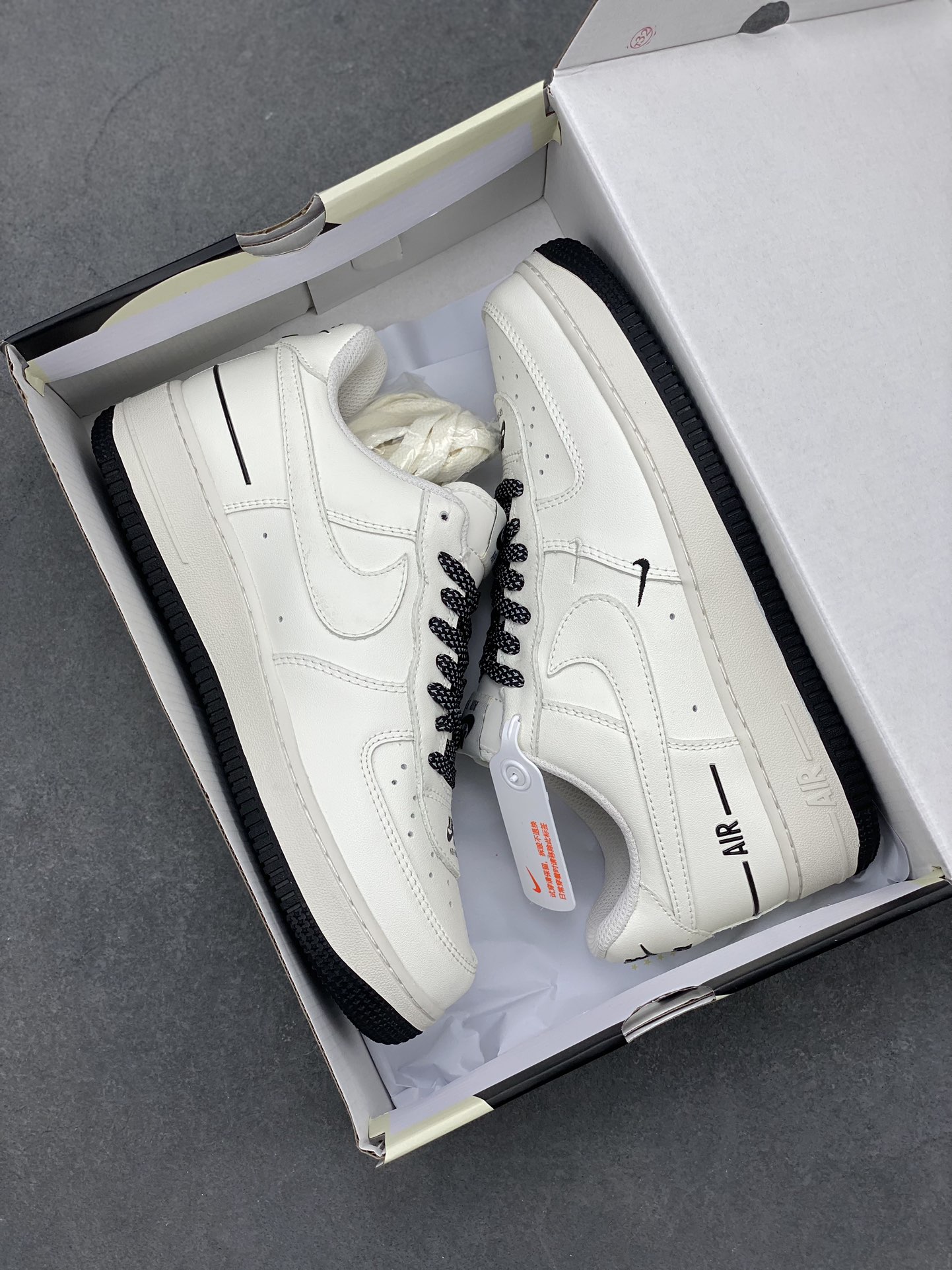 Nike Air Force 1 Low '07 'Nike' Black & White Sneakers CJ1379-602 10 i1715116114 3099 2