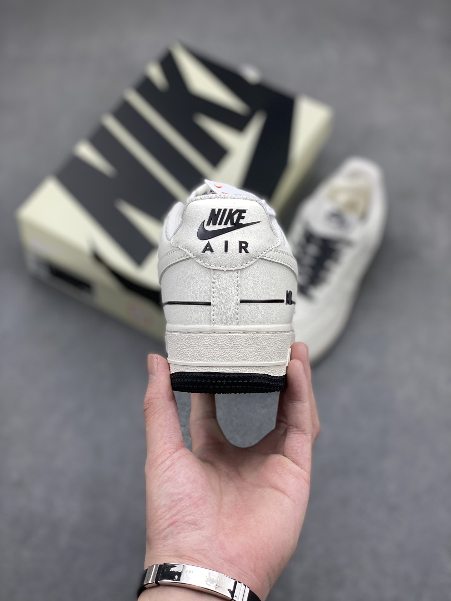 Nike Air Force 1 Low '07 'Nike' Black & White Sneakers CJ1379-602 5 i1715116114 5047 6