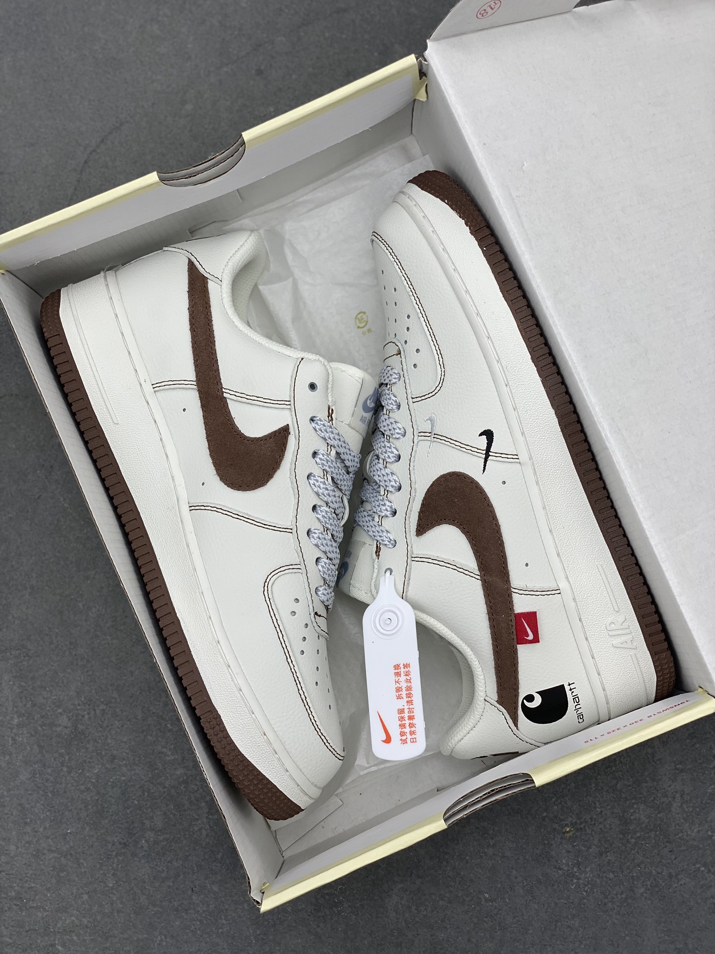 Nike Air Force 1 Low 'Carhartt' White Brown Casual Sneakers 10 i1715198900 1122 6
