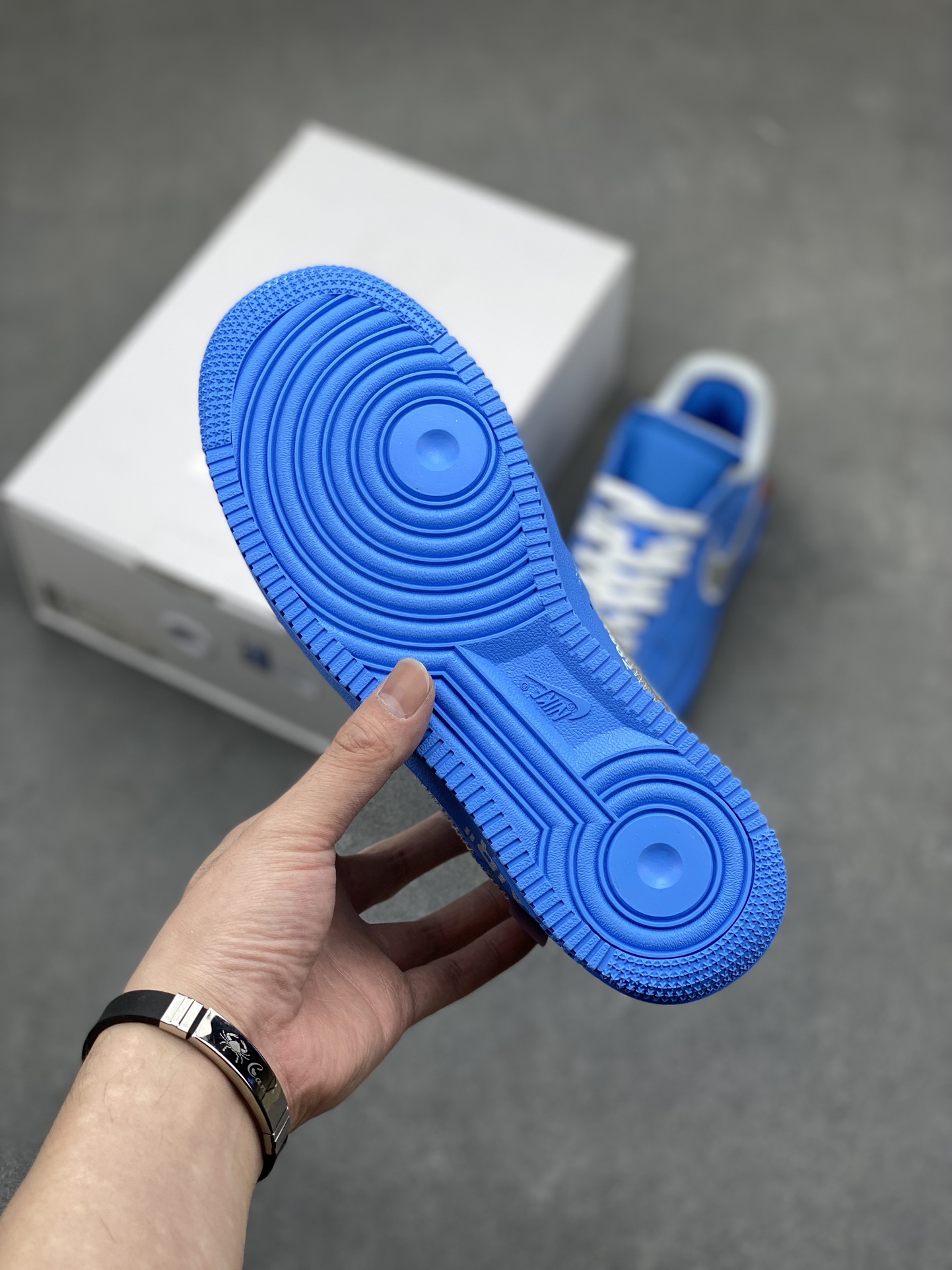 OW x NK Air Force 1 MCA Blue, Low-Top Sneakers for Men and Women 7 i1715285872 3460 0