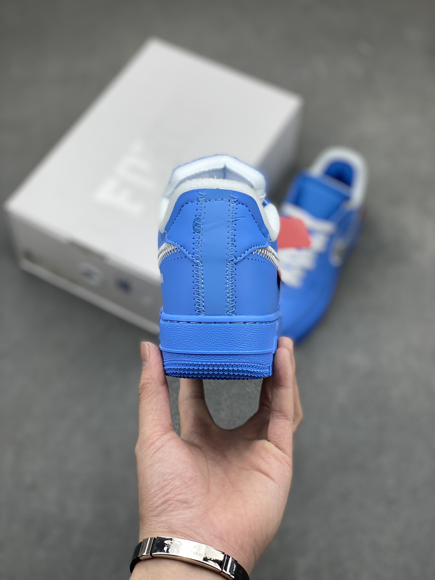 OW x NK Air Force 1 MCA Blue, Low-Top Sneakers for Men and Women 5 i1715285872 396 5