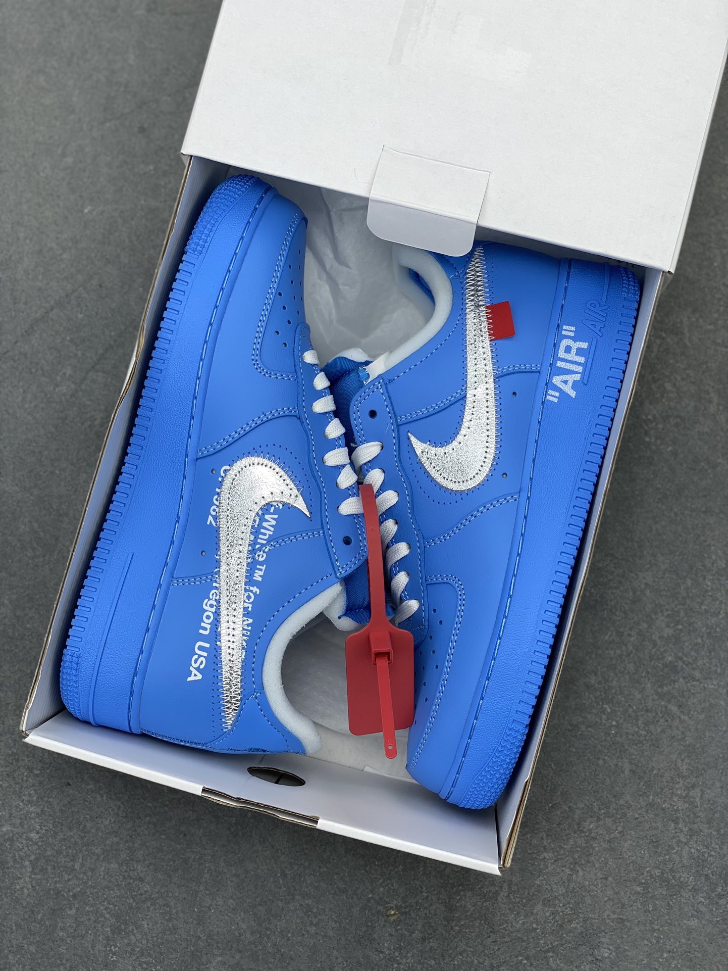 OW x NK Air Force 1 MCA Blue, Low-Top Sneakers for Men and Women 10 i1715285872 5488 2