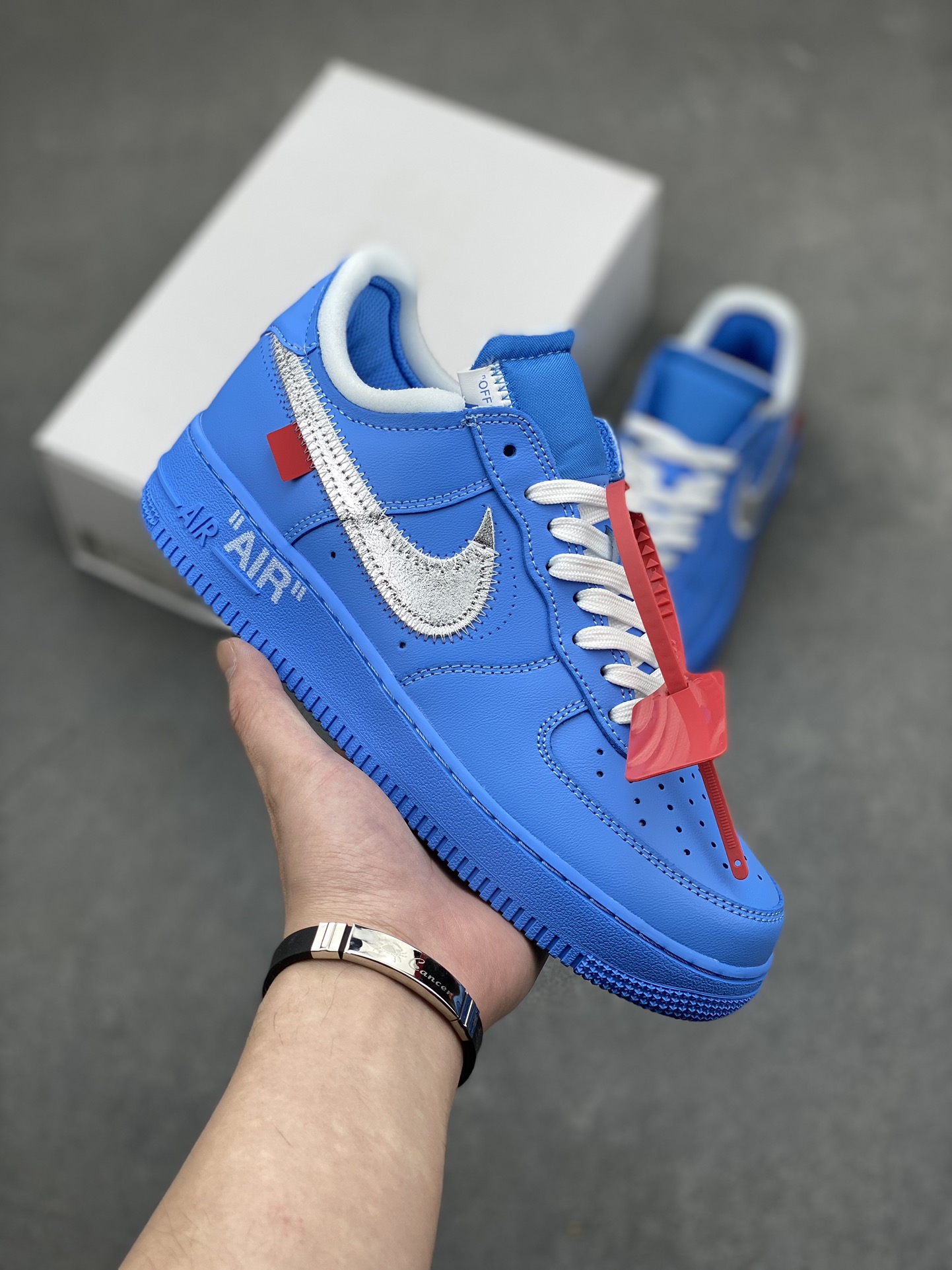 OW x NK Air Force 1 MCA Blue, Low-Top Sneakers for Men and Women 2 i1715285872 9617 6