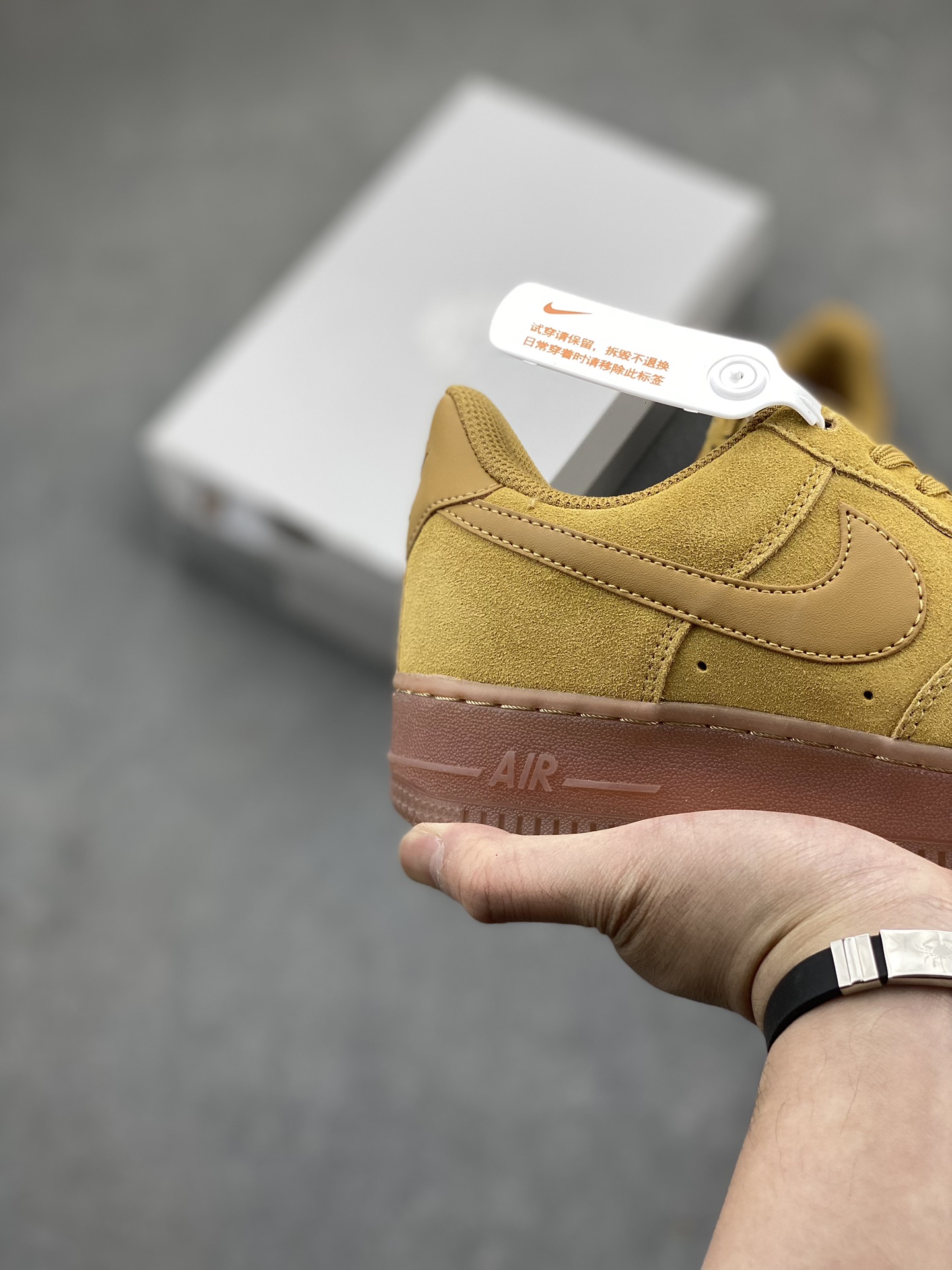 Nike Air Force 1 '07 Low Suede Wheat Gold Caramel Sneakers BQ5485-700 6 i1715286434 123 4