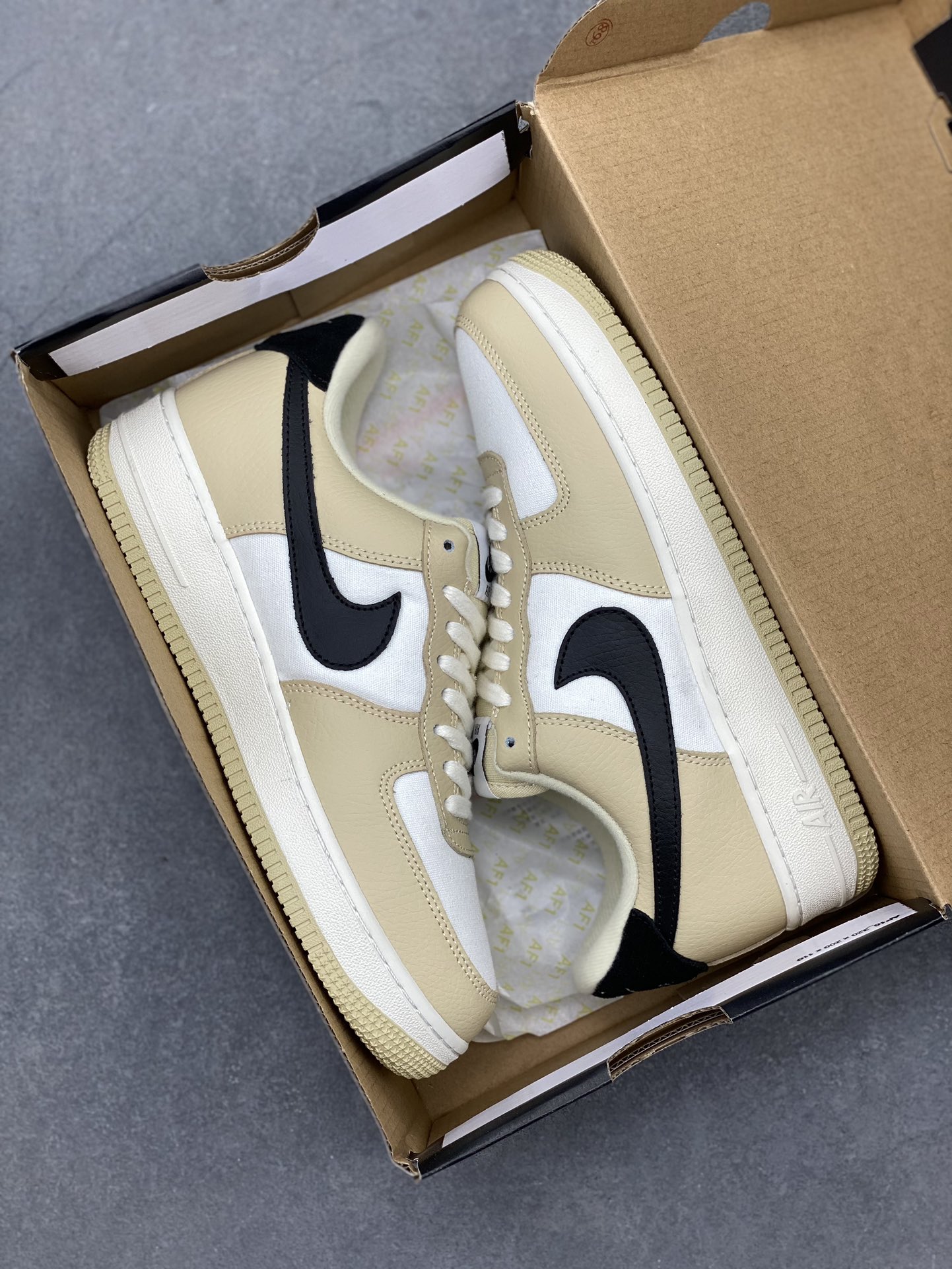 Nike Air Force 1 '07 Low 'Mica Khaki Black Swoosh' Casual Shoes DV7186-700 10 i1715286493 3121 2