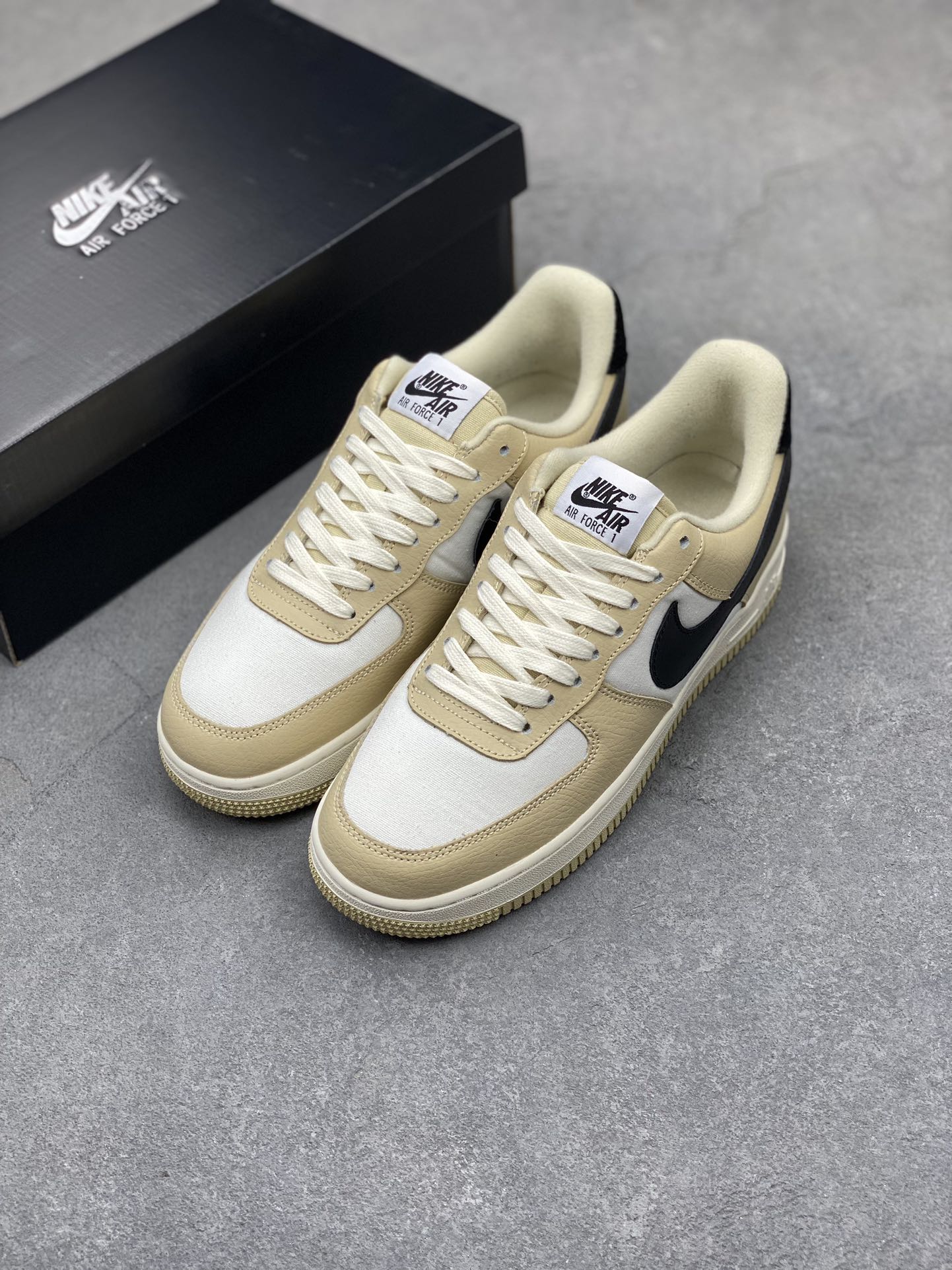 Nike Air Force 1 '07 Low 'Mica Khaki Black Swoosh' Casual Shoes DV7186-700 9 i1715286493 444 6