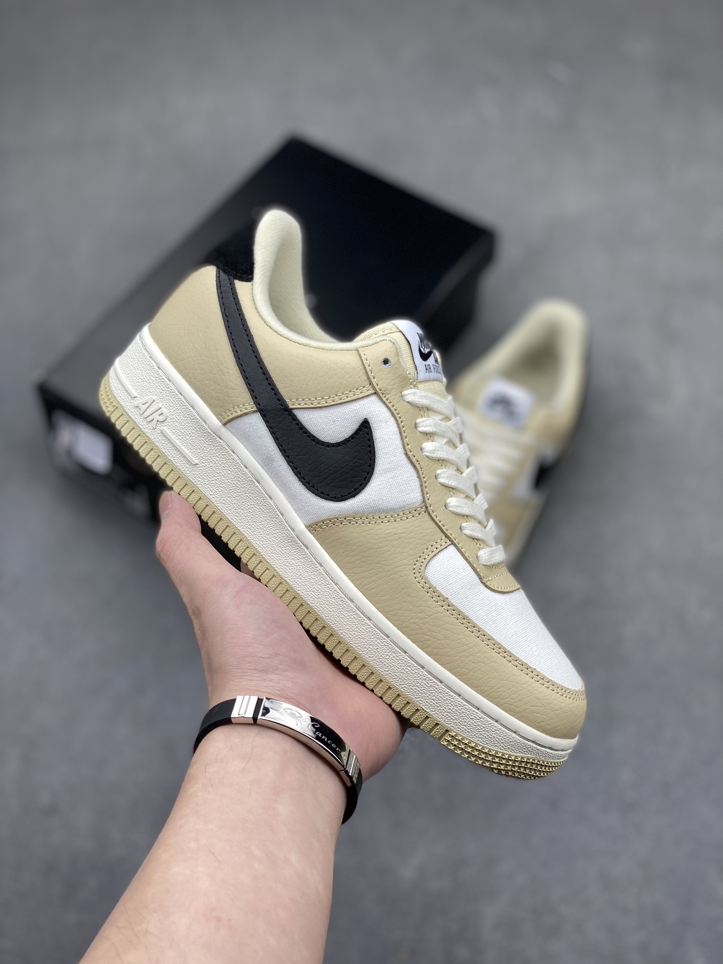 Nike Air Force 1 '07 Low 'Mica Khaki Black Swoosh' Casual Shoes DV7186-700 2 i1715286493 4735 1