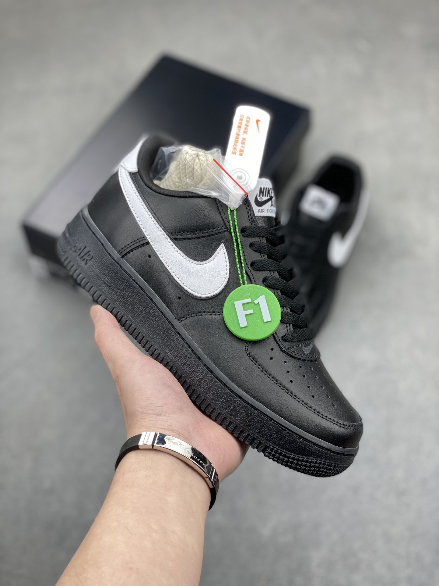 Nike Air Force 1 Low Black and White - Lifetime Warranty Included 2 i1715287126 7738 0