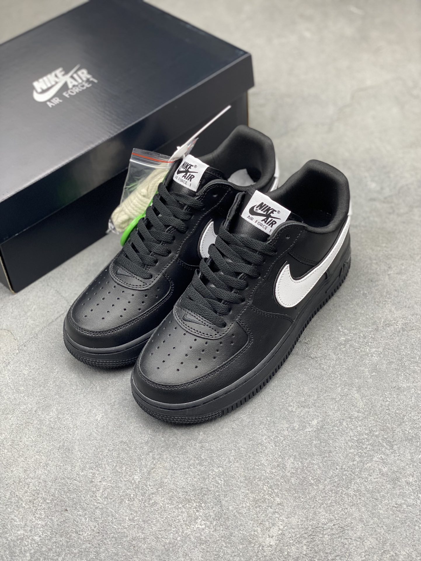 Nike Air Force 1 Low Black and White - Lifetime Warranty Included 9 i1715287127 3489 6