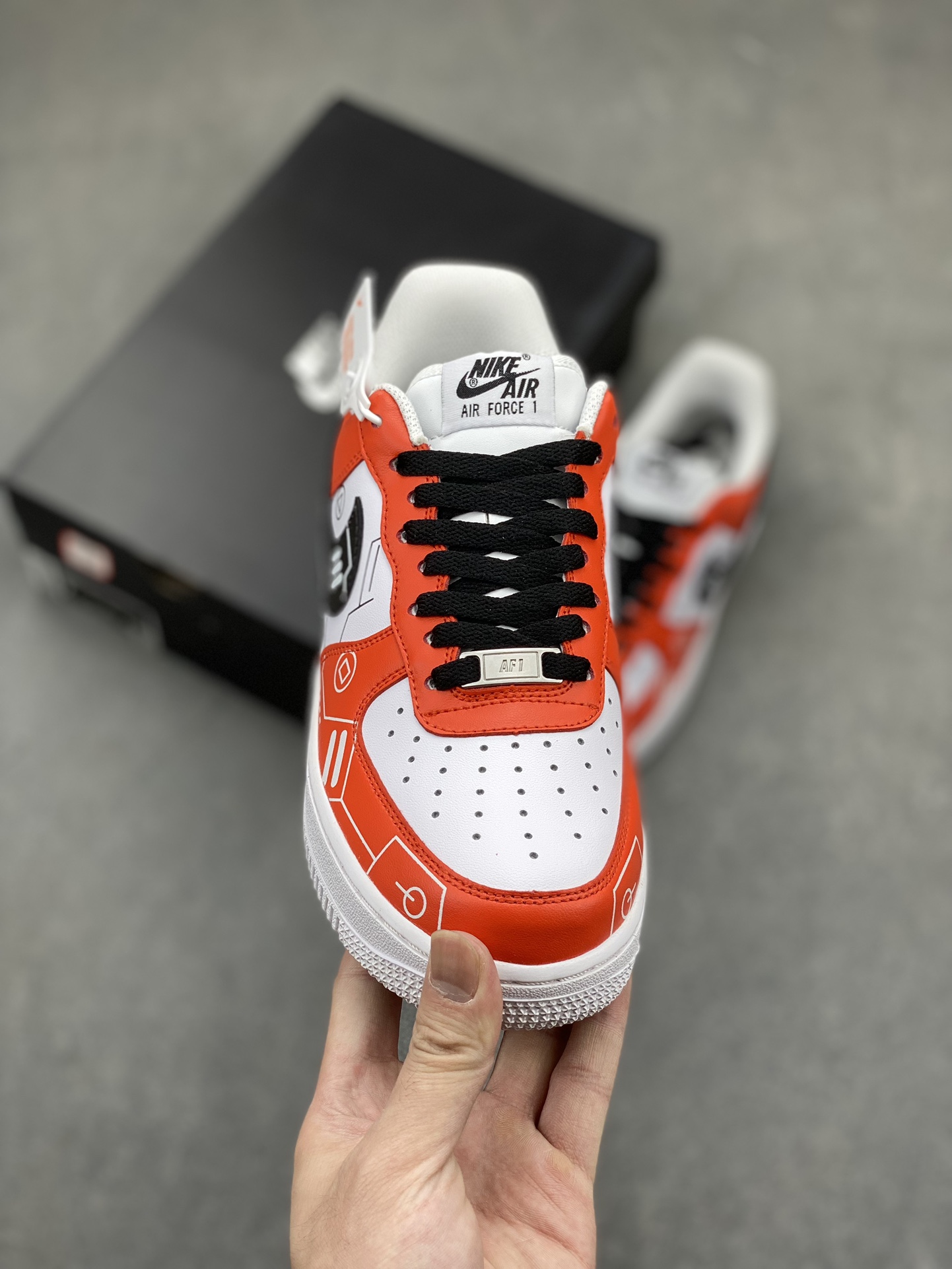 Nike Air Force 1 Low '07 PS5 Custom White Red Black Casual Shoes 3 i1715372661 3167 4