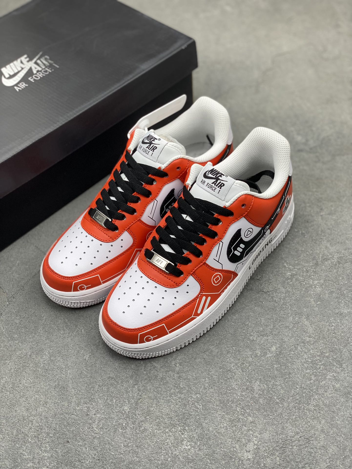 Nike Air Force 1 Low '07 PS5 Custom White Red Black Casual Shoes 9 i1715372661 6476 1