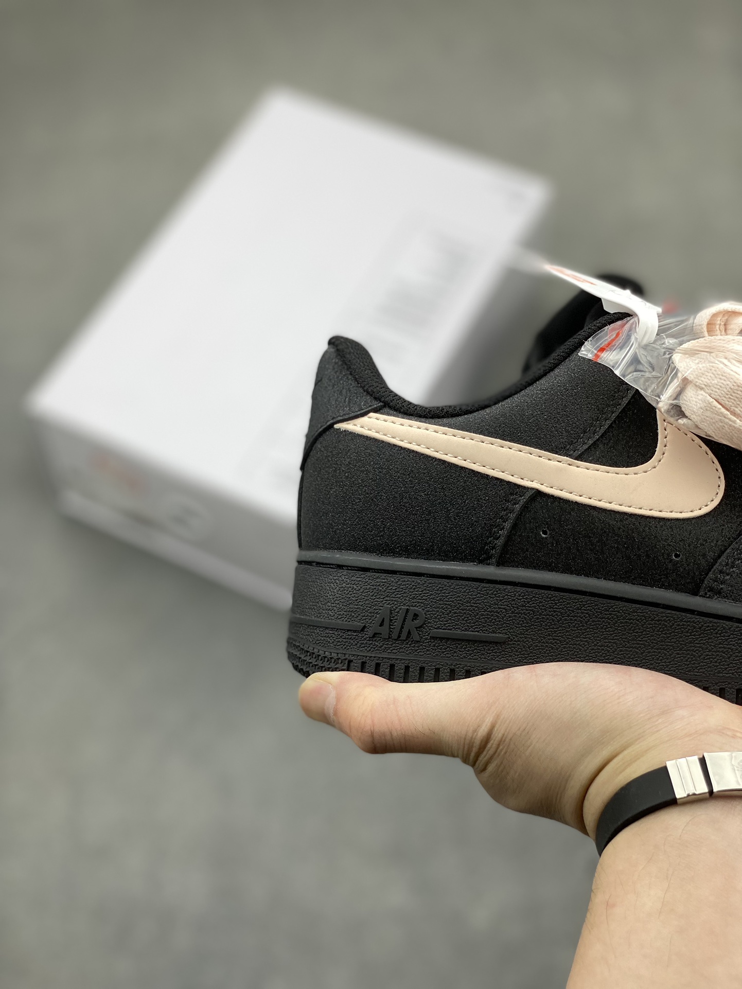 NK Air Force 1 '07 Low Custom Black/Sail Casual Sneaker CW2288-111 6 i1715460267 1334 7