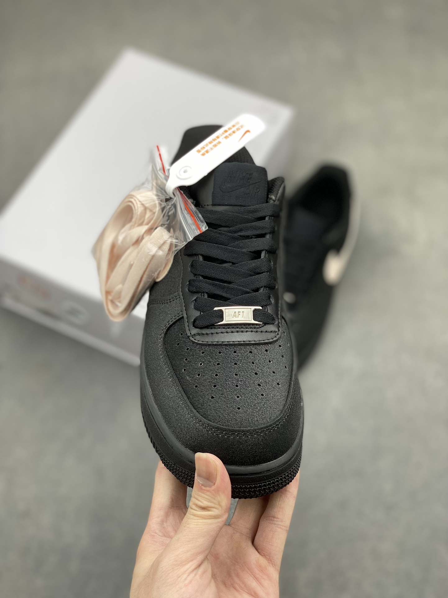 NK Air Force 1 '07 Low Custom Black/Sail Casual Sneaker CW2288-111 3 i1715460267 5517 4