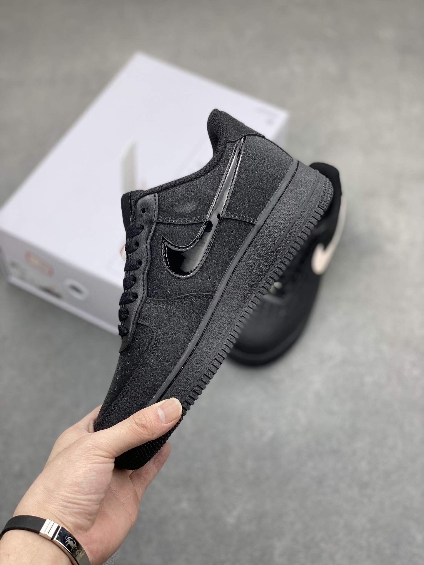NK Air Force 1 '07 Low Custom Black/Sail Casual Sneaker CW2288-111 4 i1715460267 7848 5