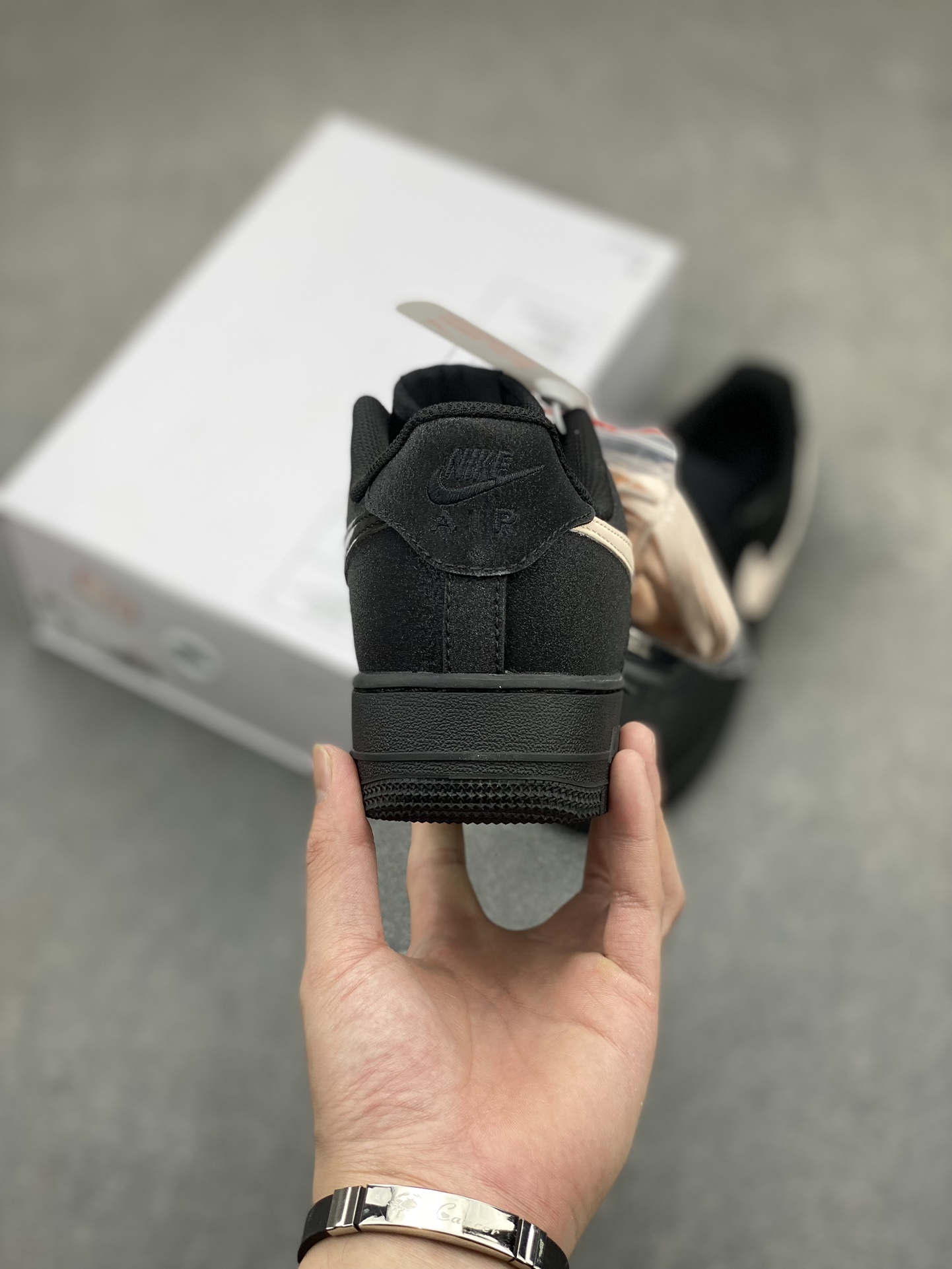 NK Air Force 1 '07 Low Custom Black/Sail Casual Sneaker CW2288-111 5 i1715460267 7929 2