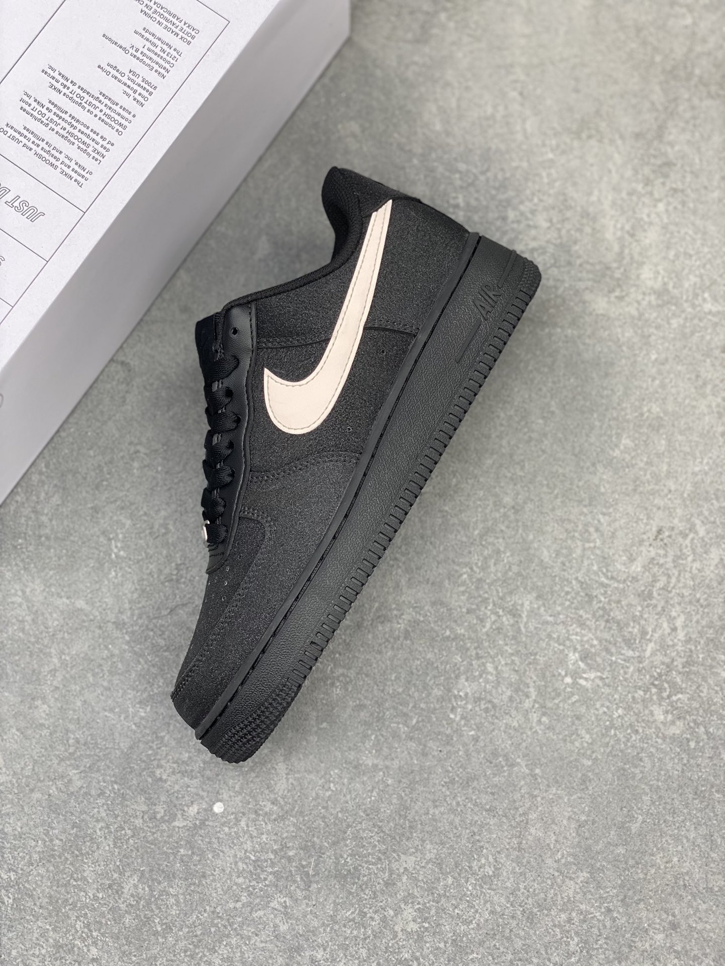 NK Air Force 1 '07 Low Custom Black/Sail Casual Sneaker CW2288-111 8 i1715460267 8266 3