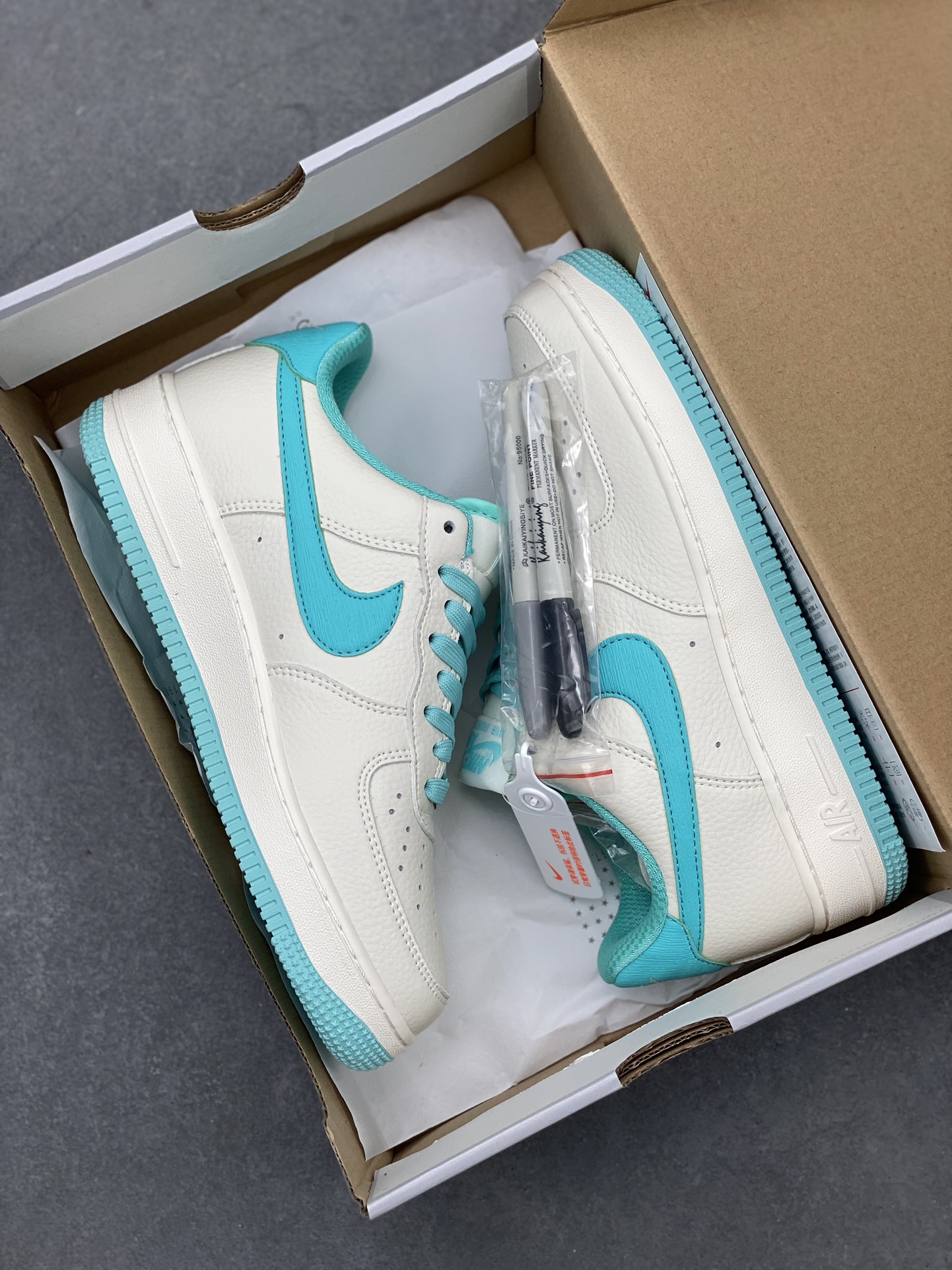 Nike Air Force 1 Low '07 Sky Blue Casual Sneakers with Marker 10 i1715460575 6652 0