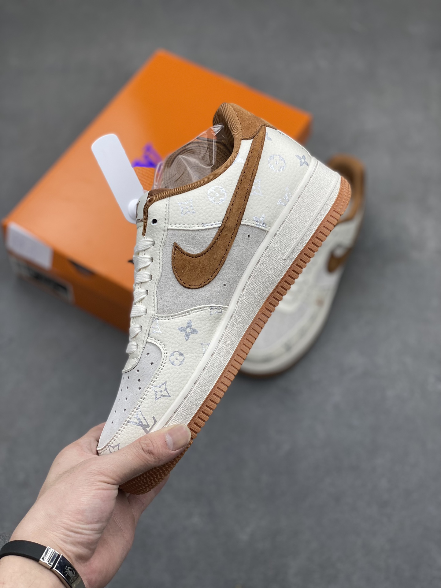 Nike Air Force 1 Low Louis Vuitton Collab Sneakers - Brown/Beige, Limited 4 i1715460640 4757 1