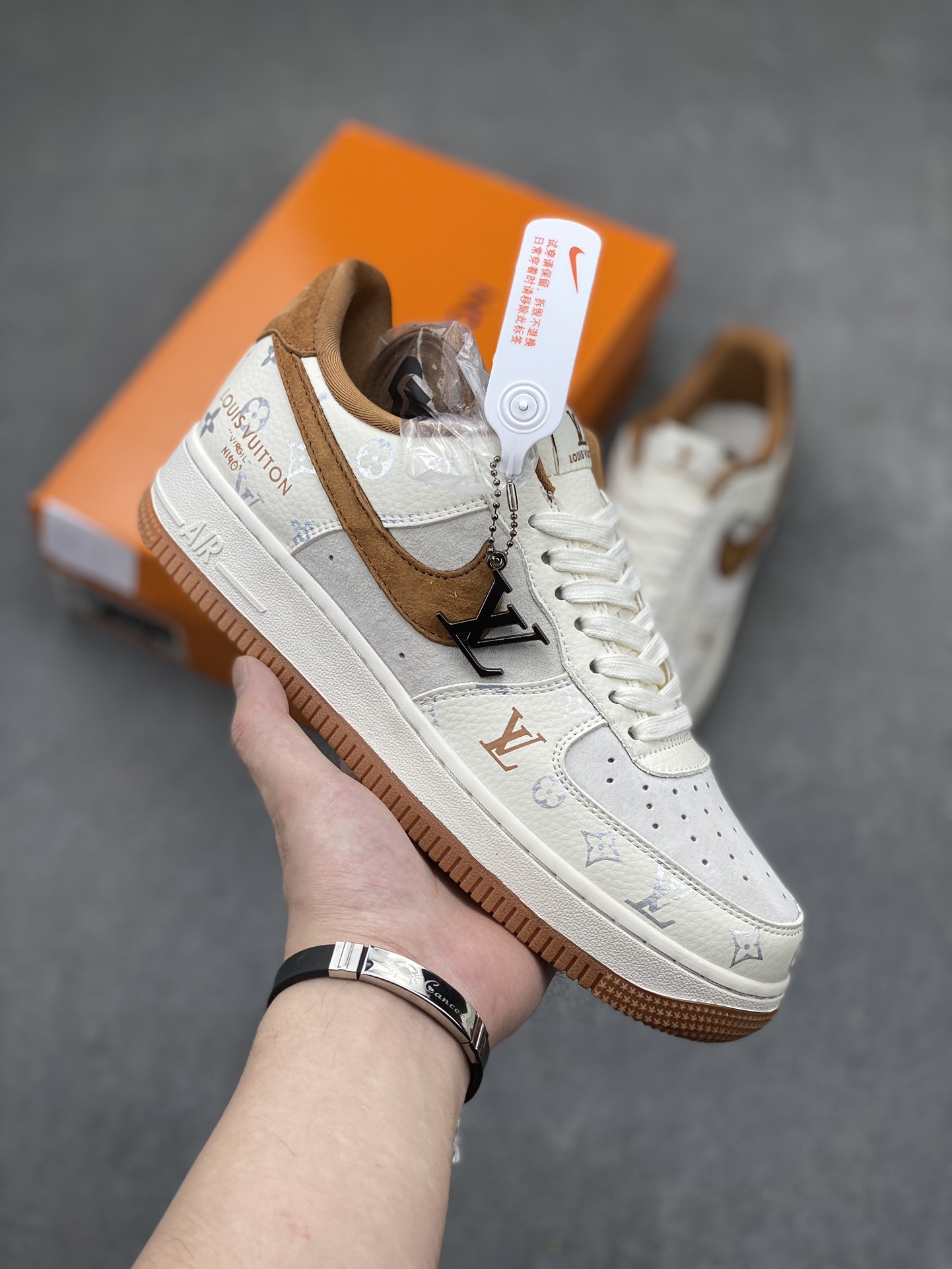 Nike Air Force 1 Low Louis Vuitton Collab Sneakers - Brown/Beige, Limited 2 i1715460640 9092 4