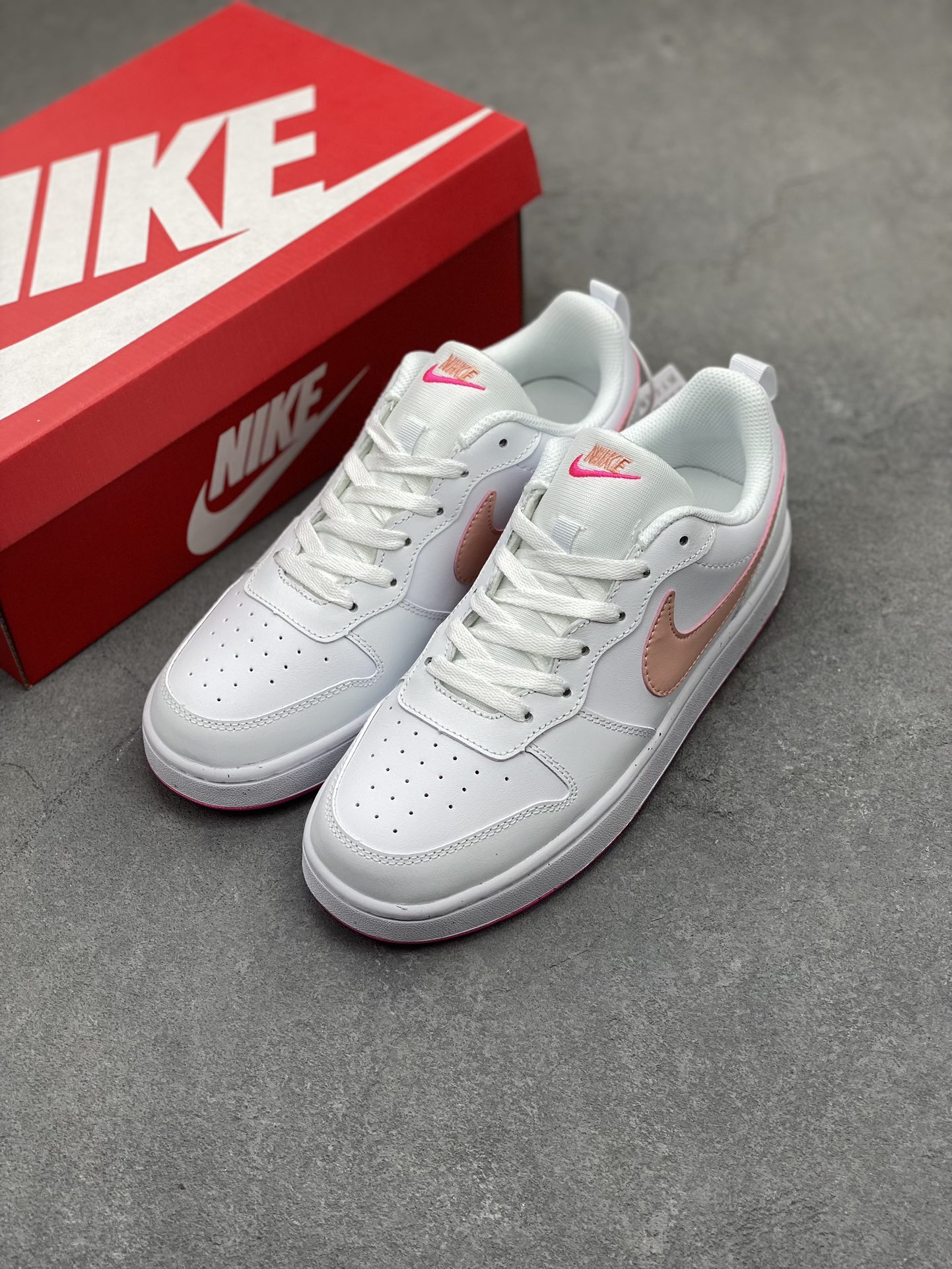 Nike Air Force 1 Low White Pink Casual Sneakers DV5456-111 9 i1715718433 7762 4