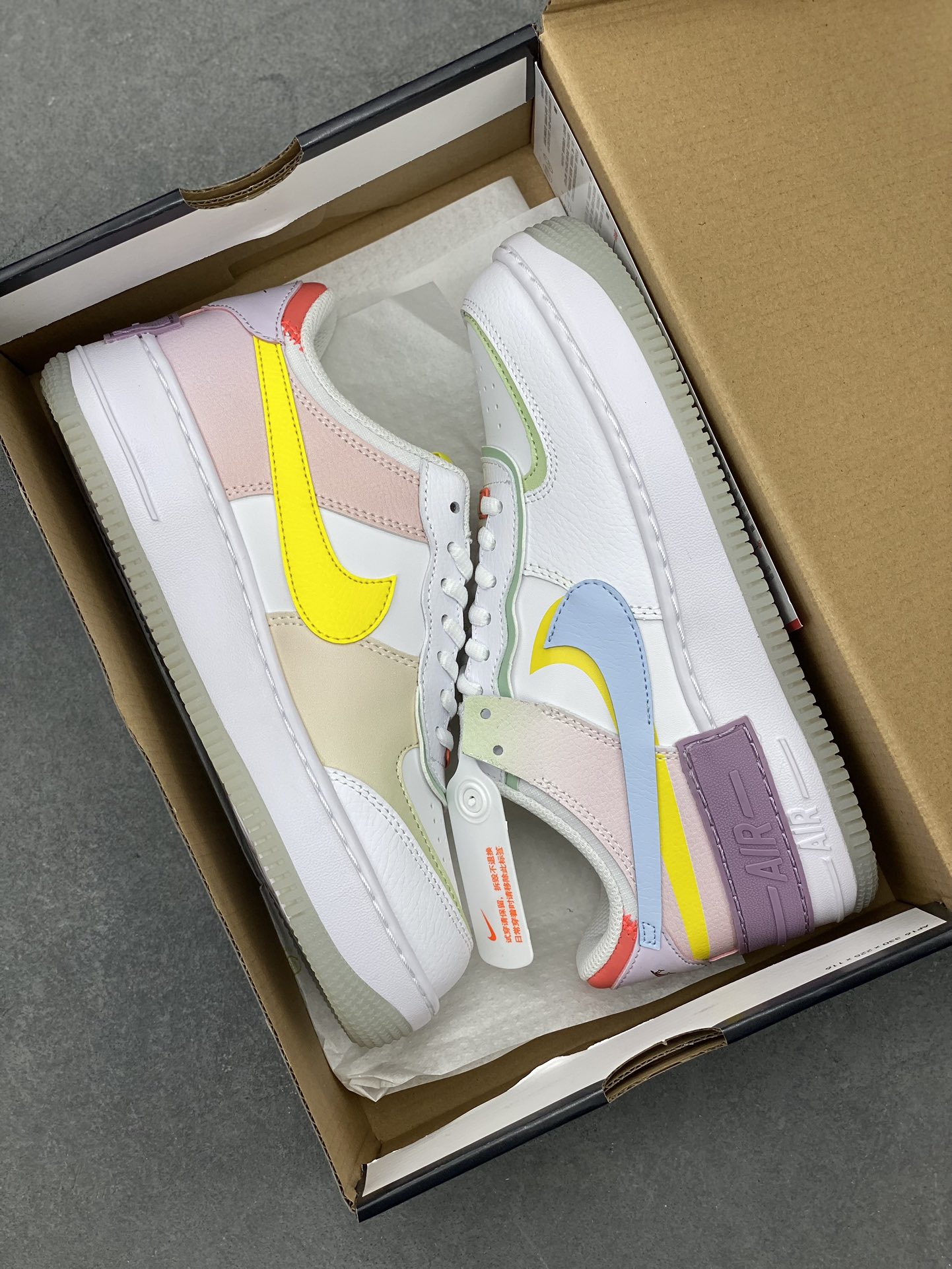 Nike Air Force 1 Shadow White Blue Purple Women's Shoes CW2630-141 10 i1715804314 619 7
