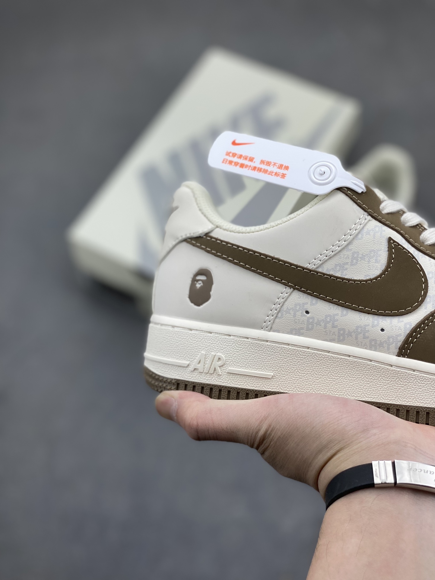 Nike Air Force 1 '07 Low BAPE Collab 'Light Cyan Pig Eight' Sneakers 6 i1715804519 2639 0
