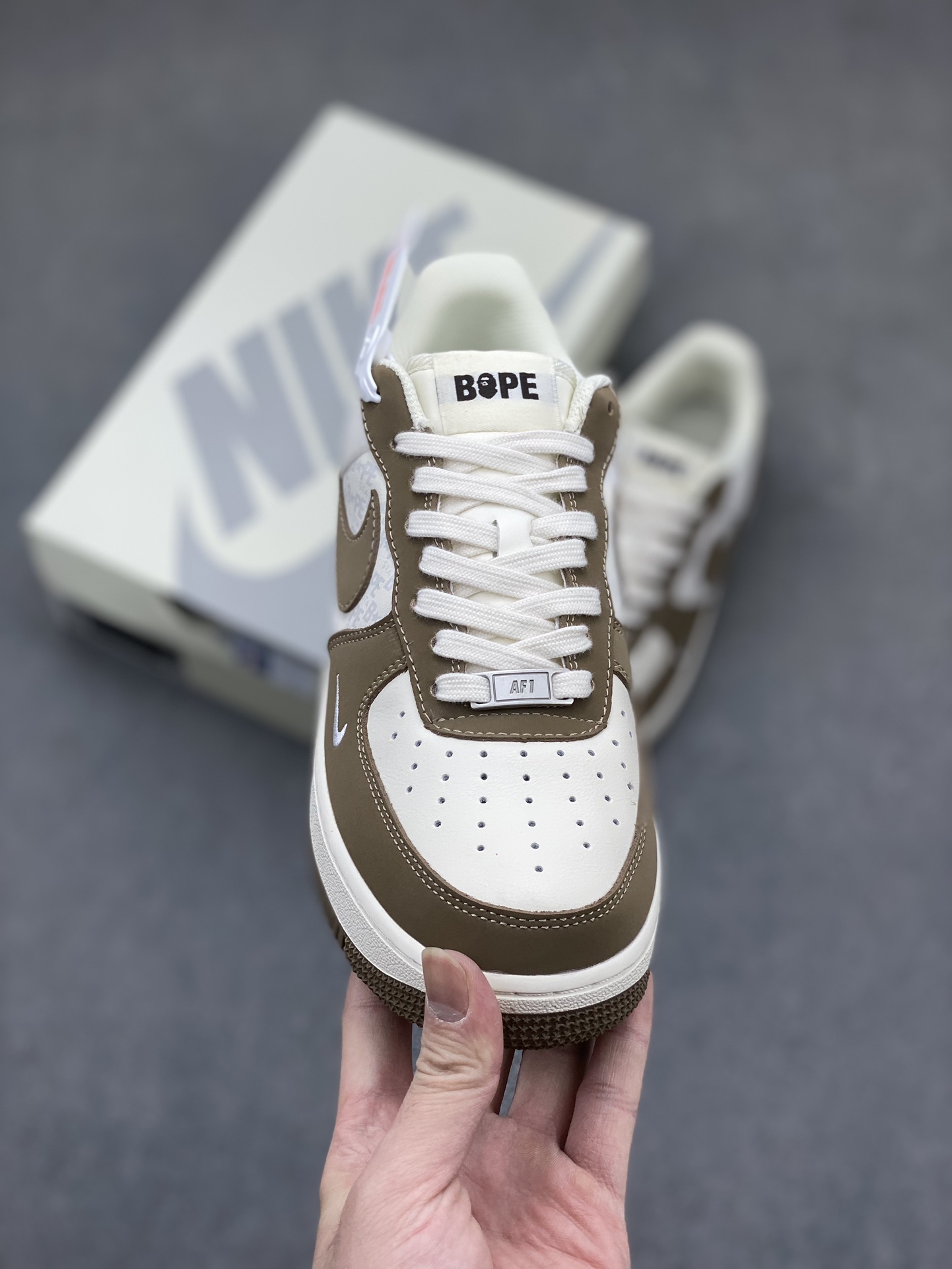 Nike Air Force 1 '07 Low BAPE Collab 'Light Cyan Pig Eight' Sneakers 3 i1715804520 986 0