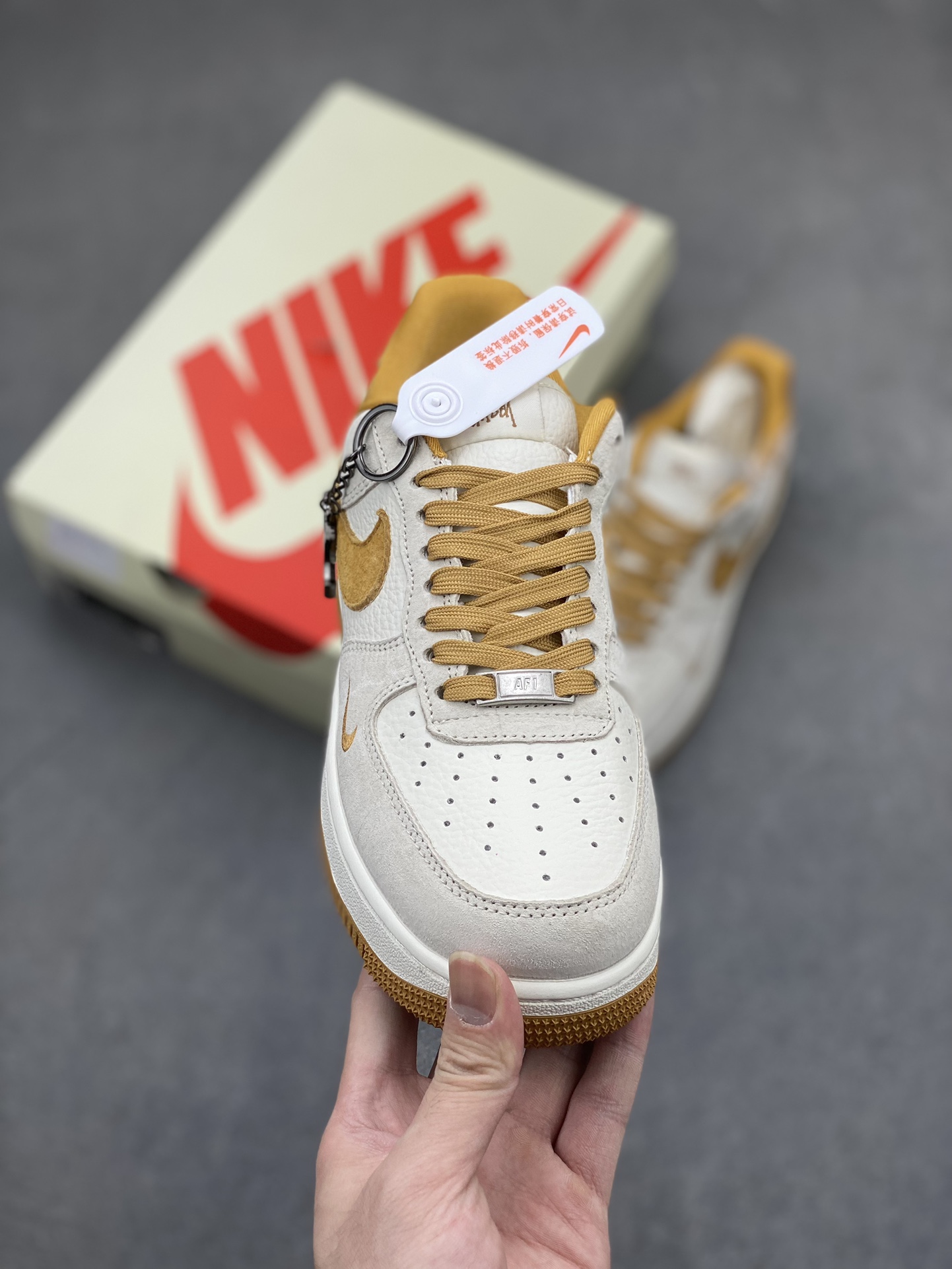 Nike Air Force 1 '07 Low Stussy Collab Wheat Gold Casual Sneakers 3 i1716059756 4622 5