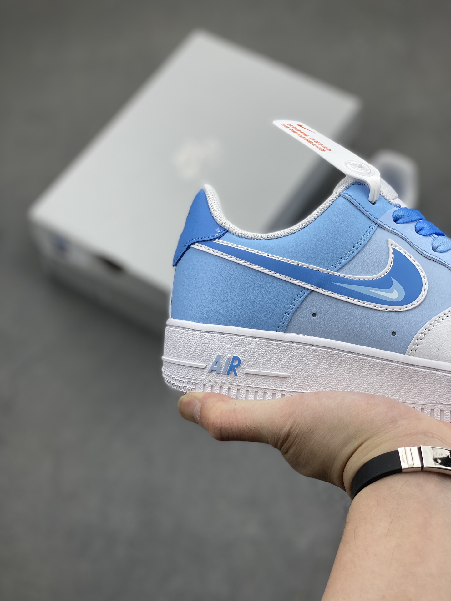 Nike Air Force 1 '07 Low Blue Gradient Hand-Painted Casual Shoes CW2288-951 6 i1716059902 8343 0