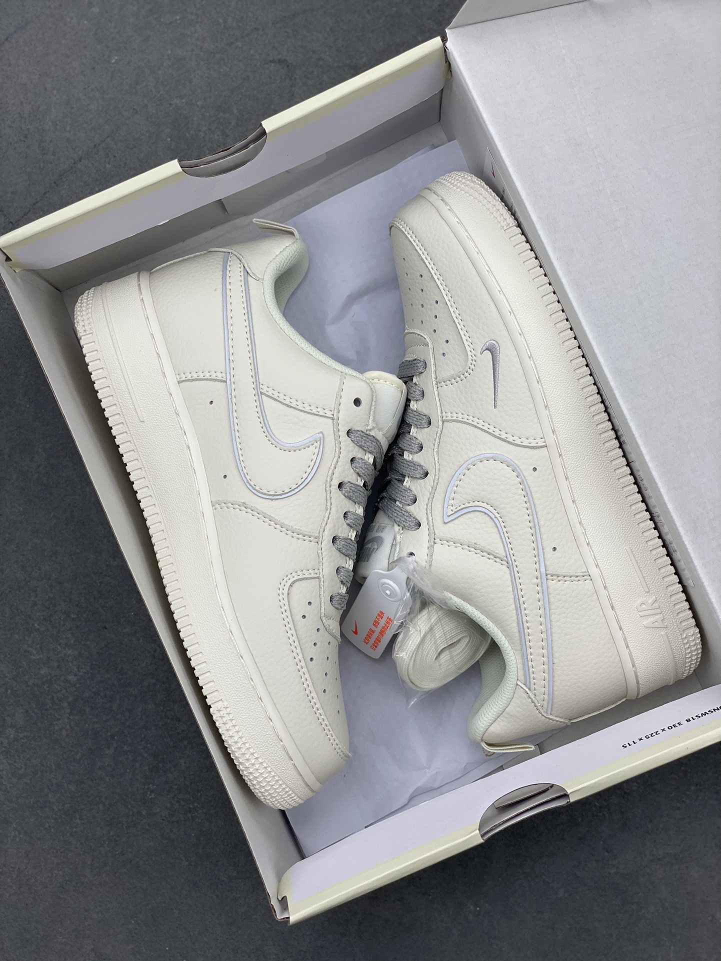Nike Air Force 1 Low '07 Classic Grey Silver - Reflective Casual Shoes 10 i1716060075 6752 0