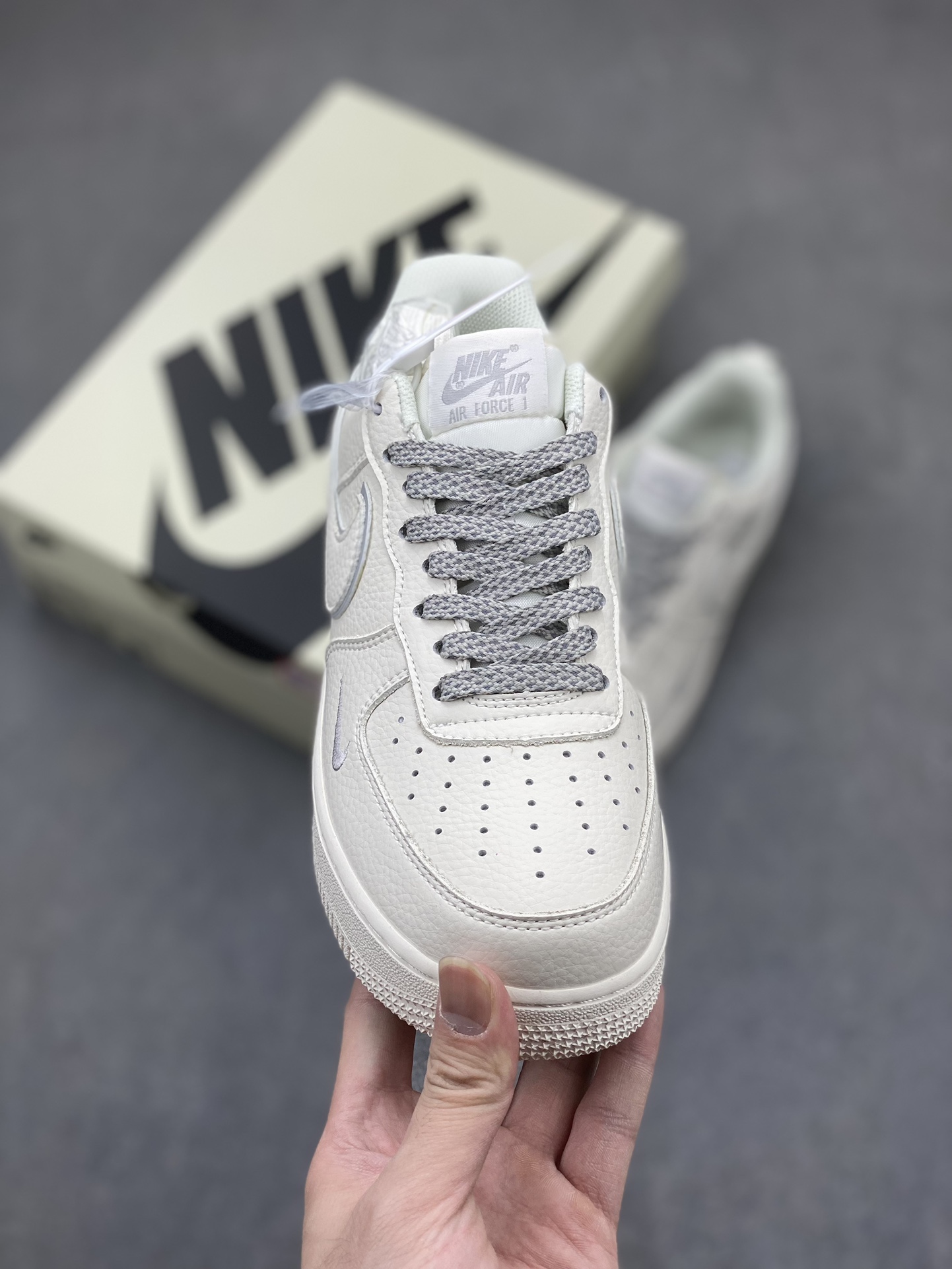 Nike Air Force 1 Low '07 Classic Grey Silver - Reflective Casual Shoes 3 i1716060075 7686 0