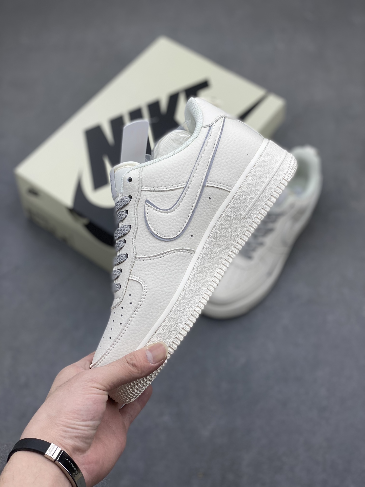 Nike Air Force 1 Low '07 Classic Grey Silver - Reflective Casual Shoes 4 i1716060076 3903 0