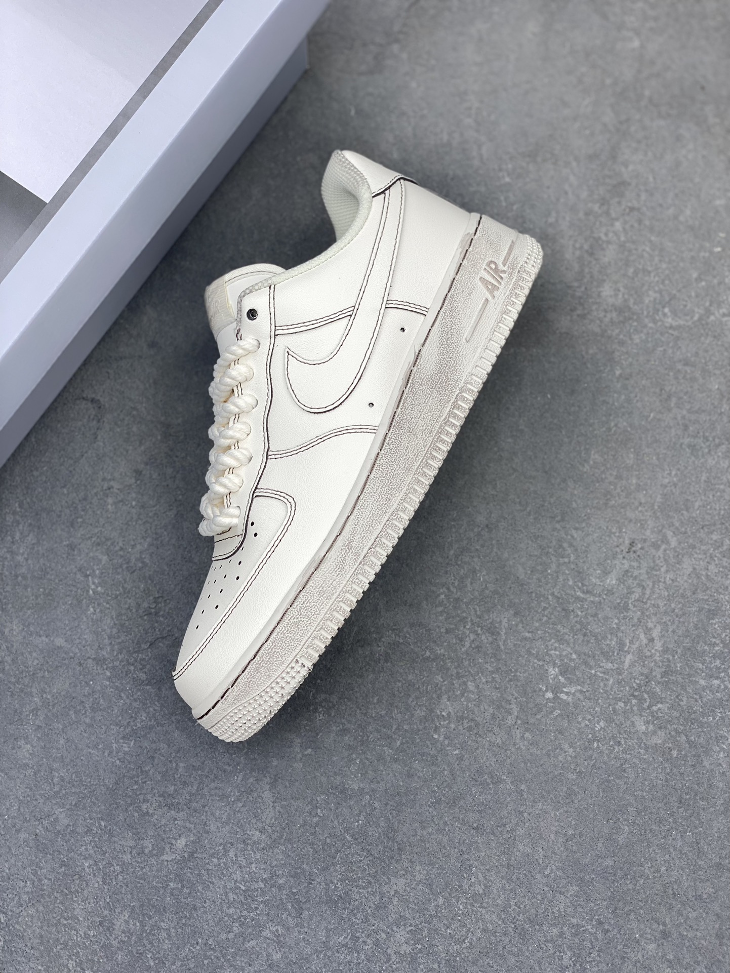 Nike Air Force 1 '07 Low Beige Ropes Sneakers - Distressed Look 8 i1716324067 5183 0