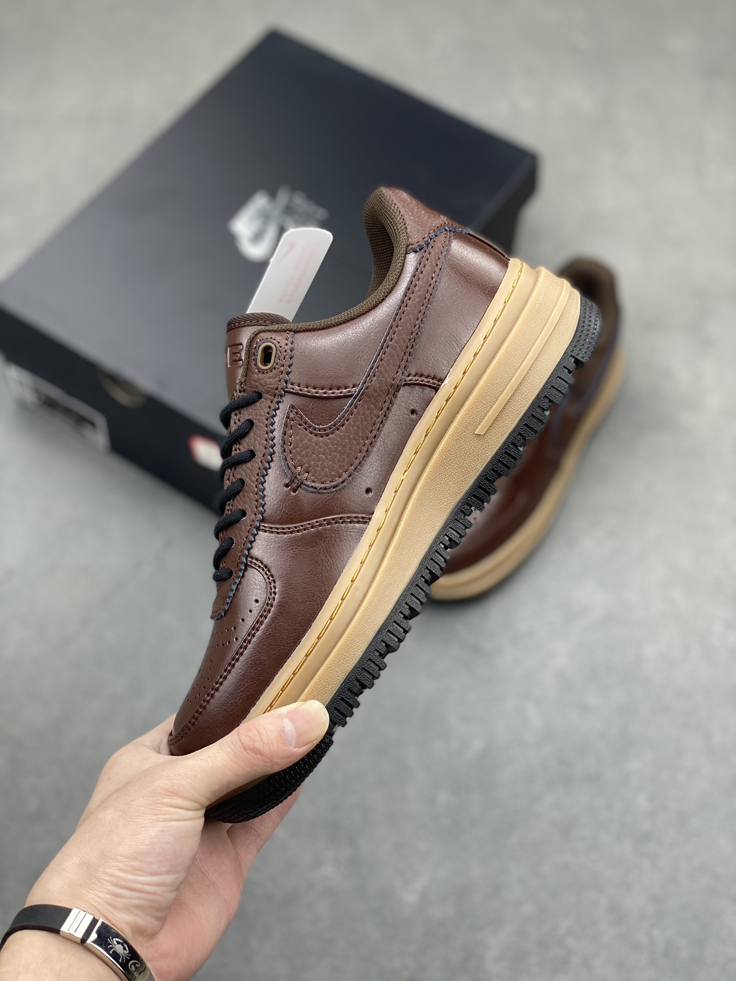 Nike Air Force 1 Low Luxe Brown Leather Casual Sneakers DM2451-200 4 i1716324125 7127 0