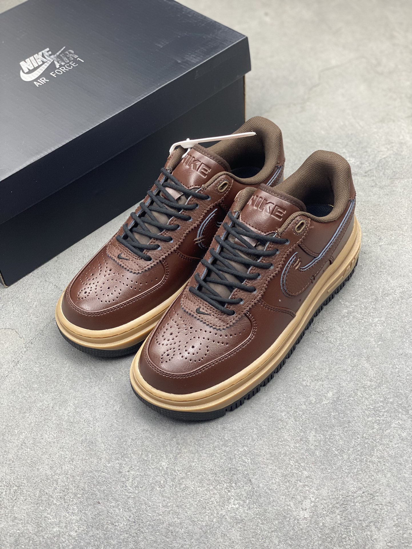 Nike Air Force 1 Low Luxe Brown Leather Casual Sneakers DM2451-200 9 i1716324126 8476 0