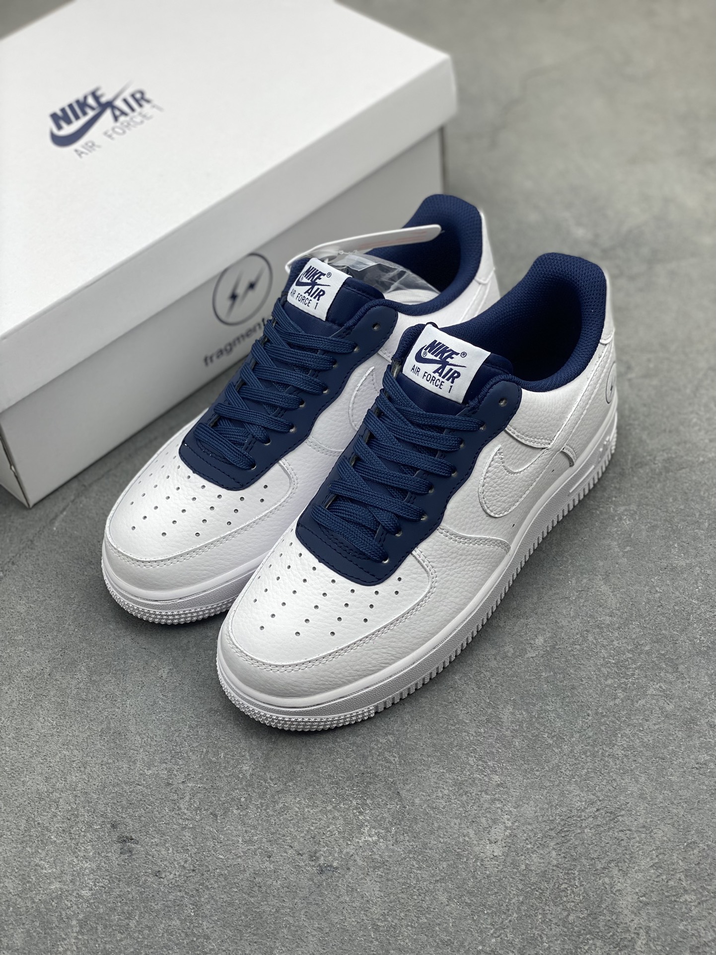 Fragment Design x Nike Air Force 1 Low White/Deep Royal Blue Shoes 9 i1716411026 8656 0