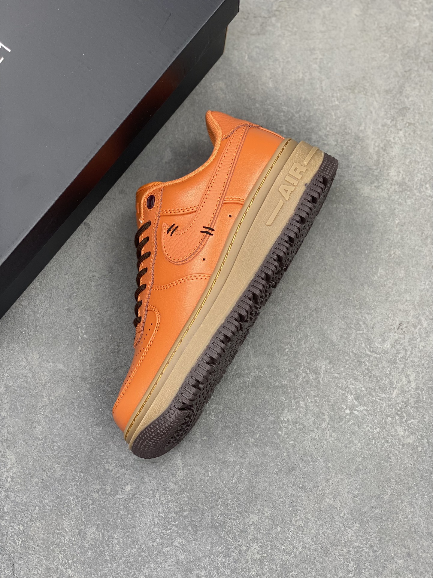 Nike Air Force 1 Low Luxe Leather Orange/Brown, Thick Sole, DM2451-800 8 i1716411065 4272 0