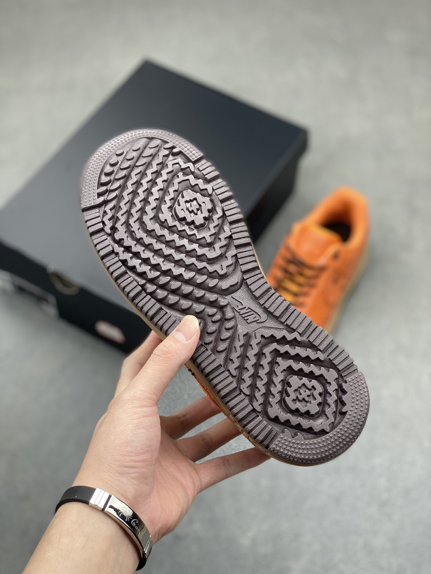 Nike Air Force 1 Low Luxe Leather Orange/Brown, Thick Sole, DM2451-800 7 i1716411066 324 0