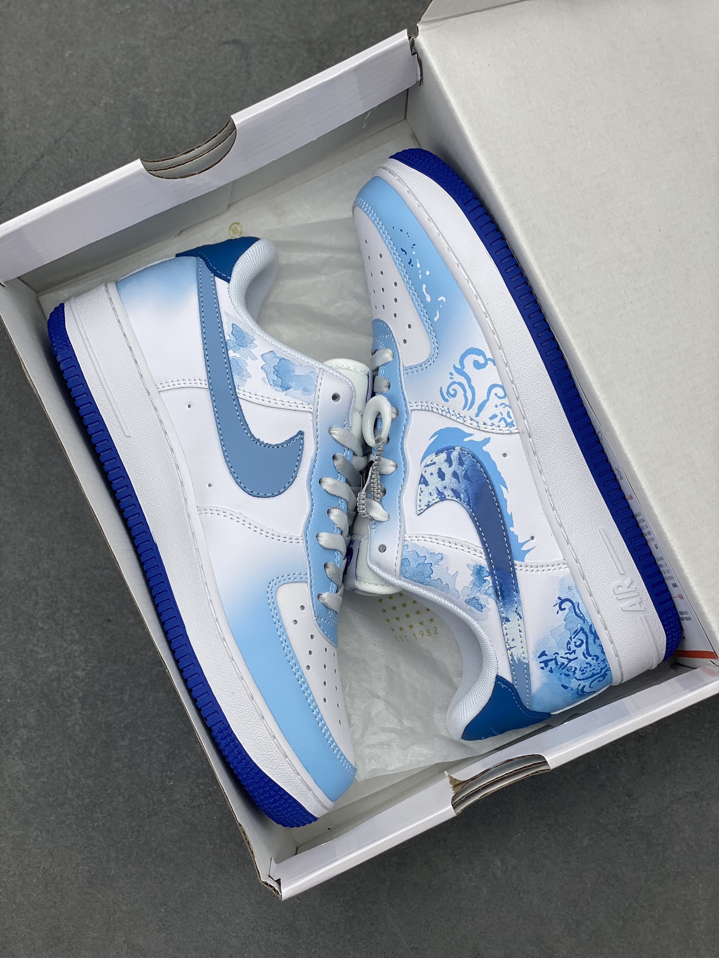 Nike Air Force 1 Low DV0813-104 White/Blue - Original Quality & Comfort 10 i1716493327 1606 0