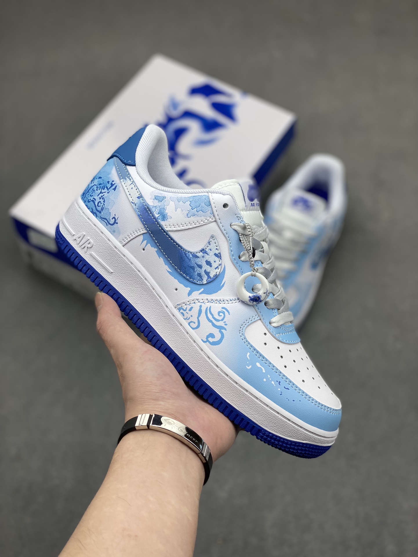 Nike Air Force 1 Low DV0813-104 White/Blue - Original Quality & Comfort 2 i1716493327 8428 0