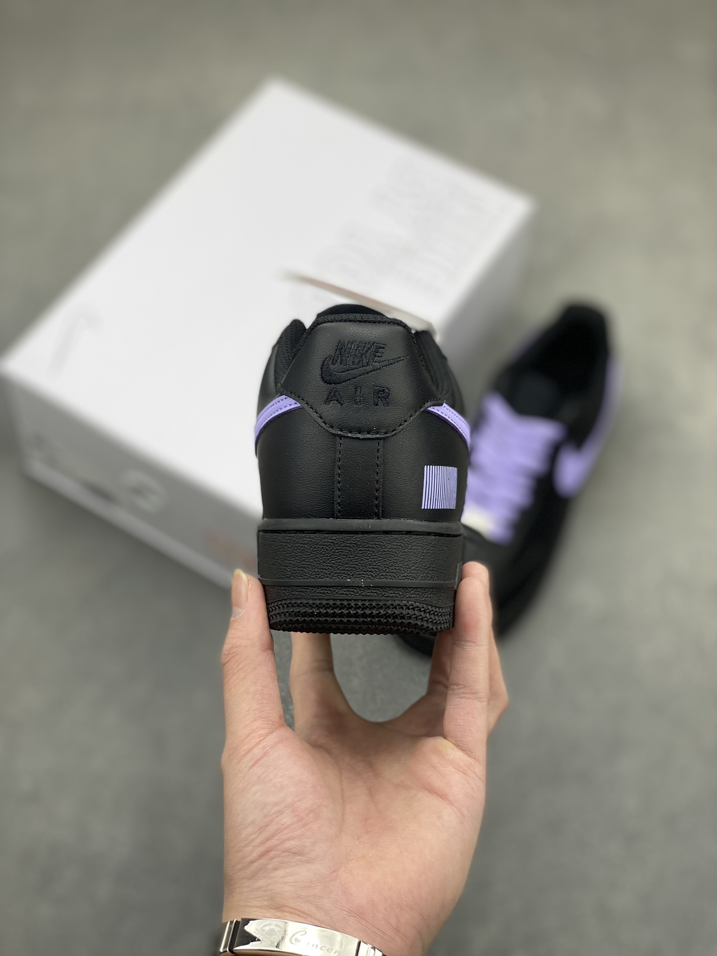 Nike Air Force 1 CW2288-111 Black/Purple Fashion Sneakers 5 i1716493385 384 0