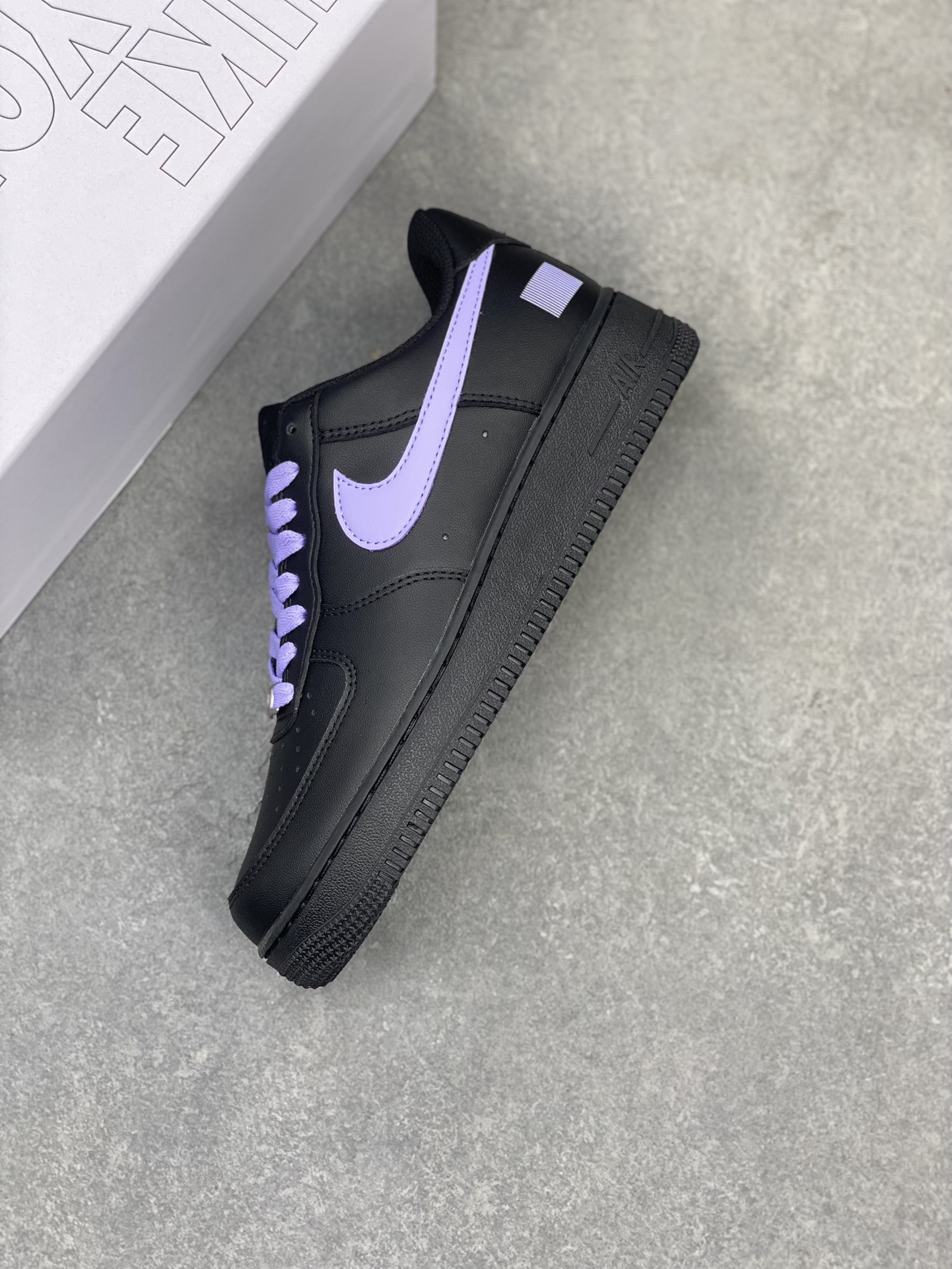 Nike Air Force 1 CW2288-111 Black/Purple Fashion Sneakers 8 i1716493387 444 0