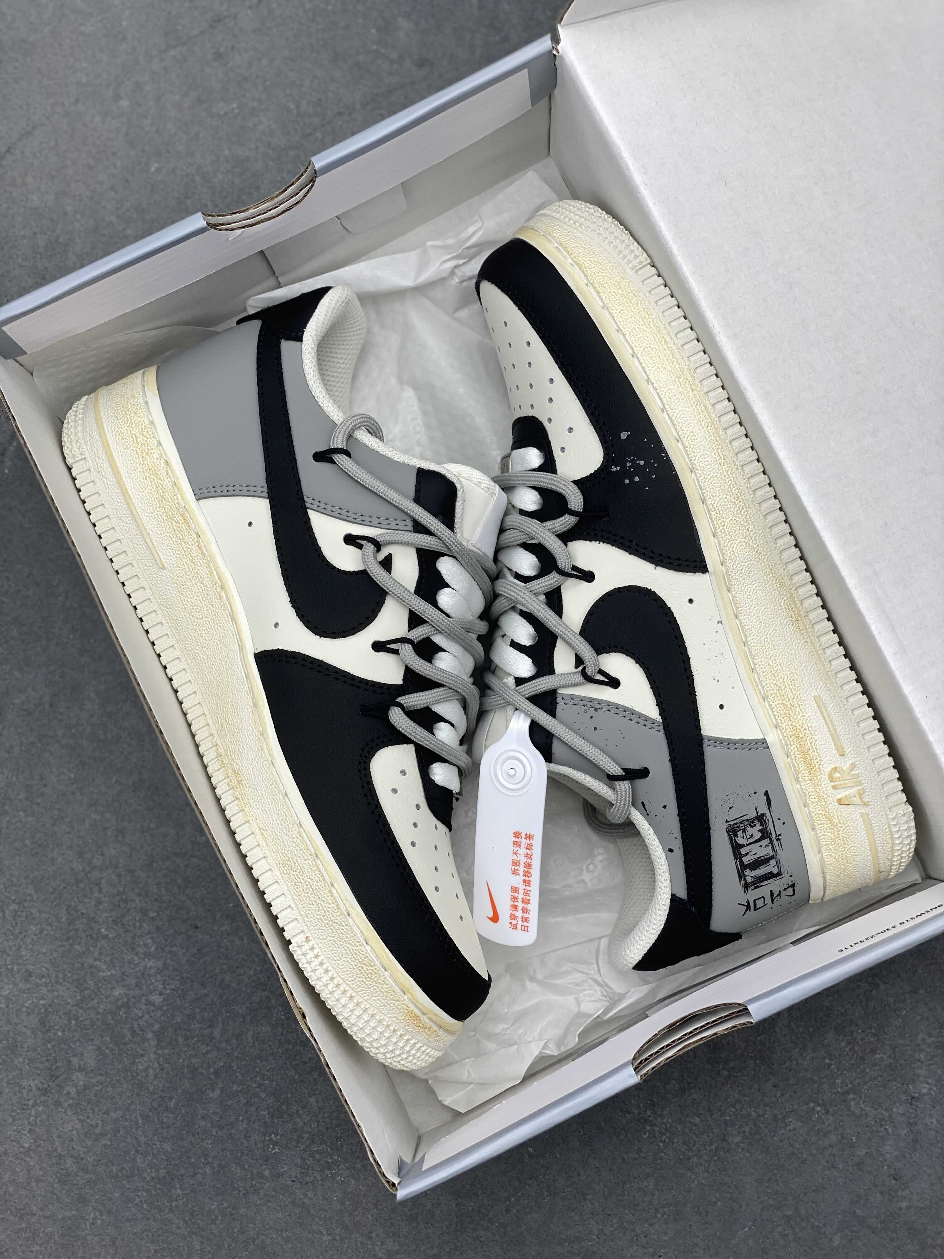 Nike Air Force 1 Low Black/White Custom Edition - Premium Quality Sneakers 10 i1716493448 7026 0