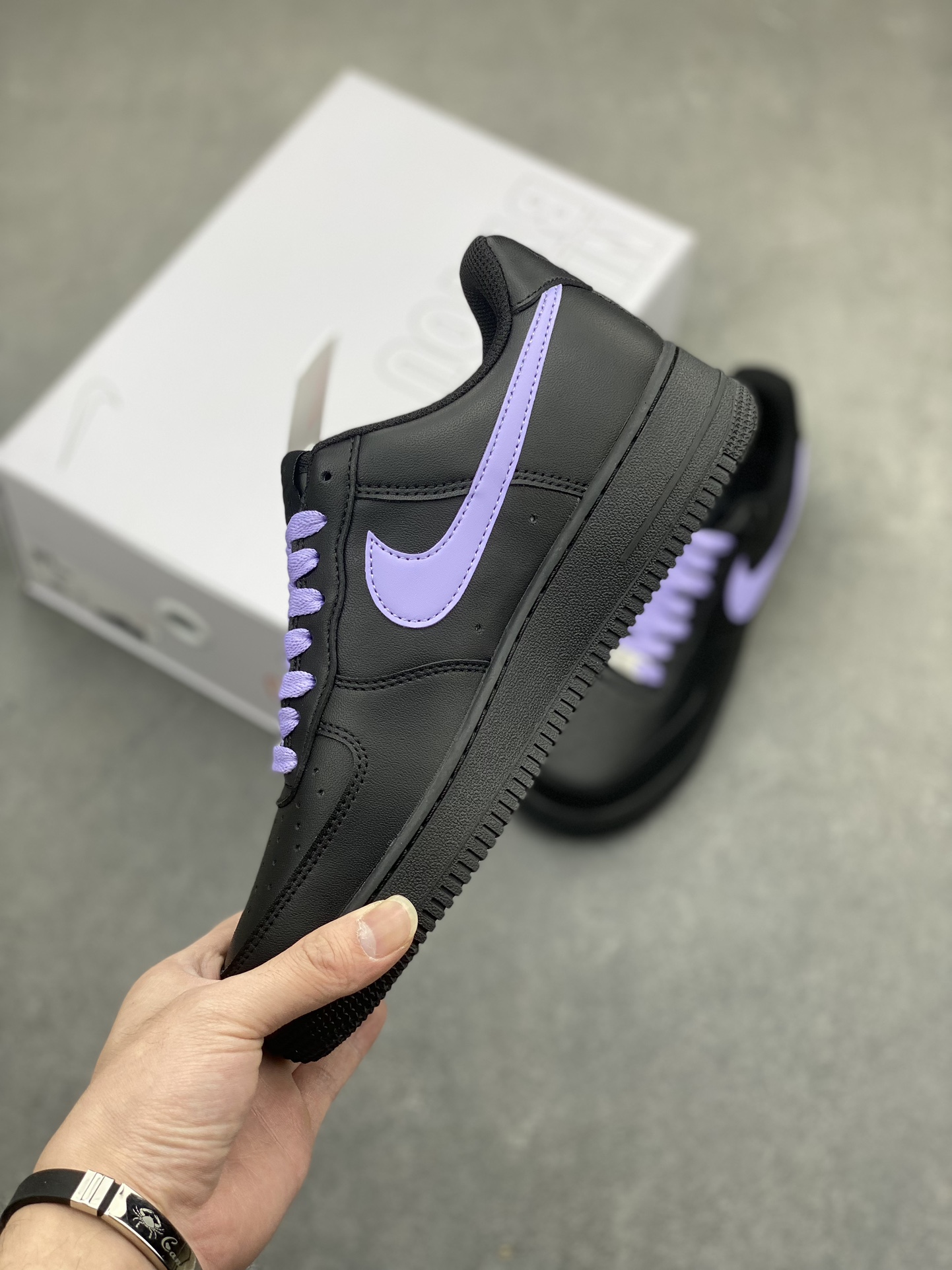 Nike Air Force 1 CW2288-111 Black/Purple Fashion Sneakers 4 i1716493452 8635 0