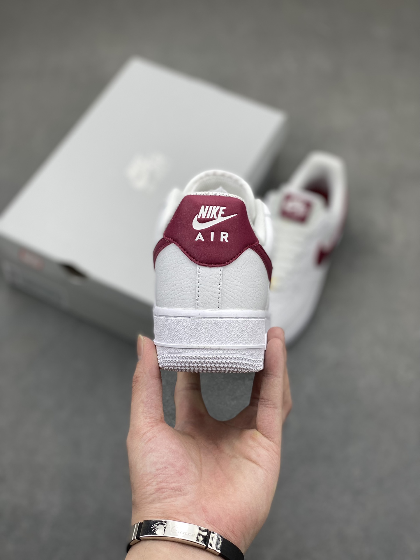 Nike Air Force 1 Low '07 White/Wine Red Casual Sneakers - Premium Quality 5 i1716667401 7242 0